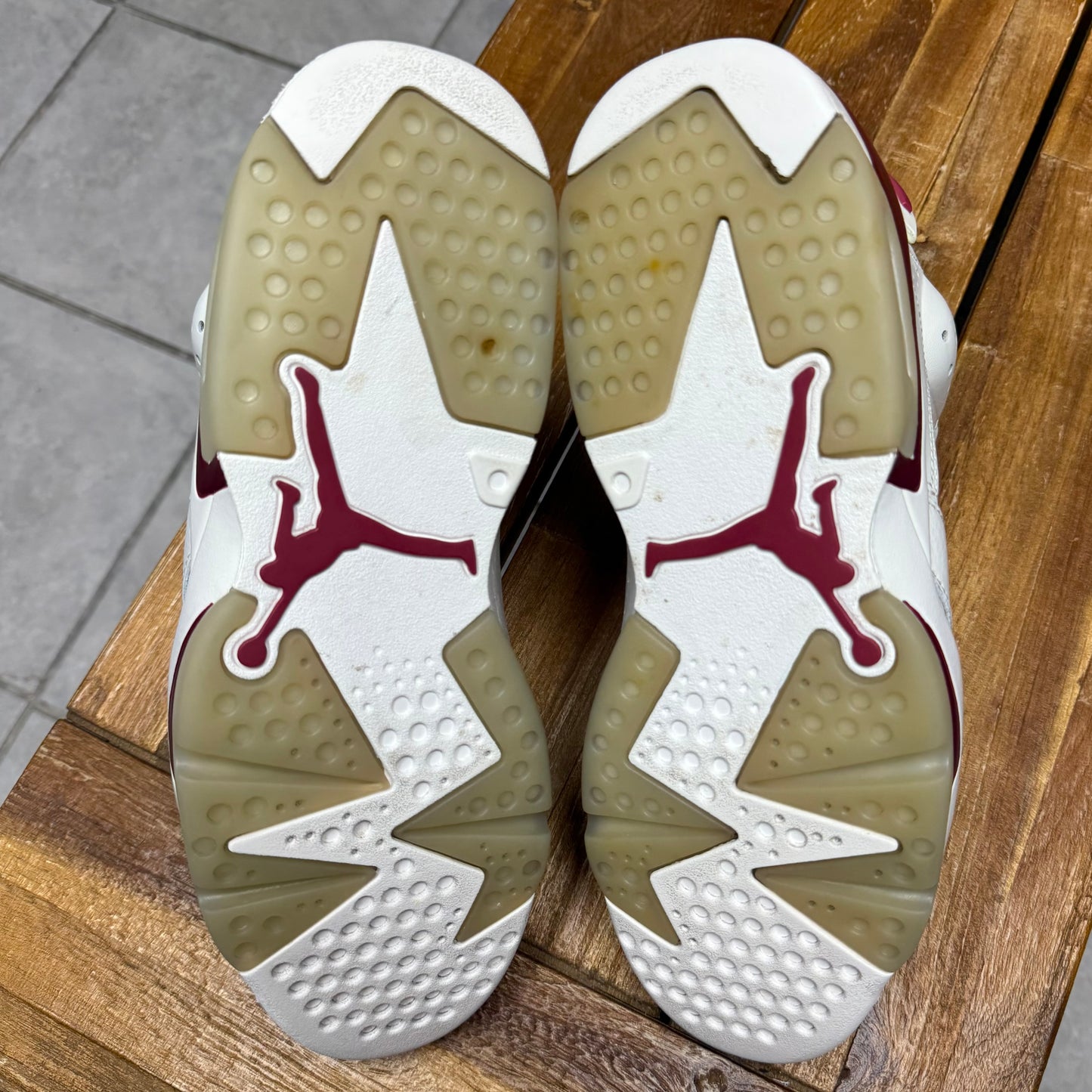 Jordan 6 Maroon 2015 (Worn)