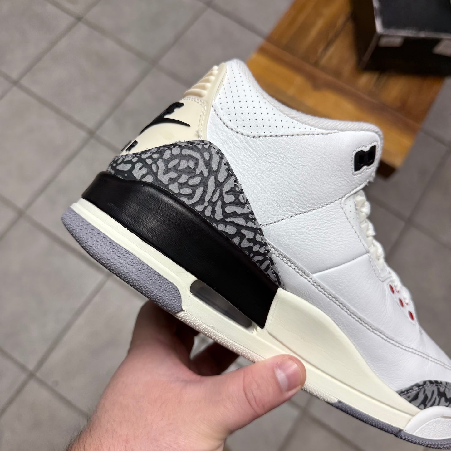 Jordan 3 White Cement Reimagined (Worn)