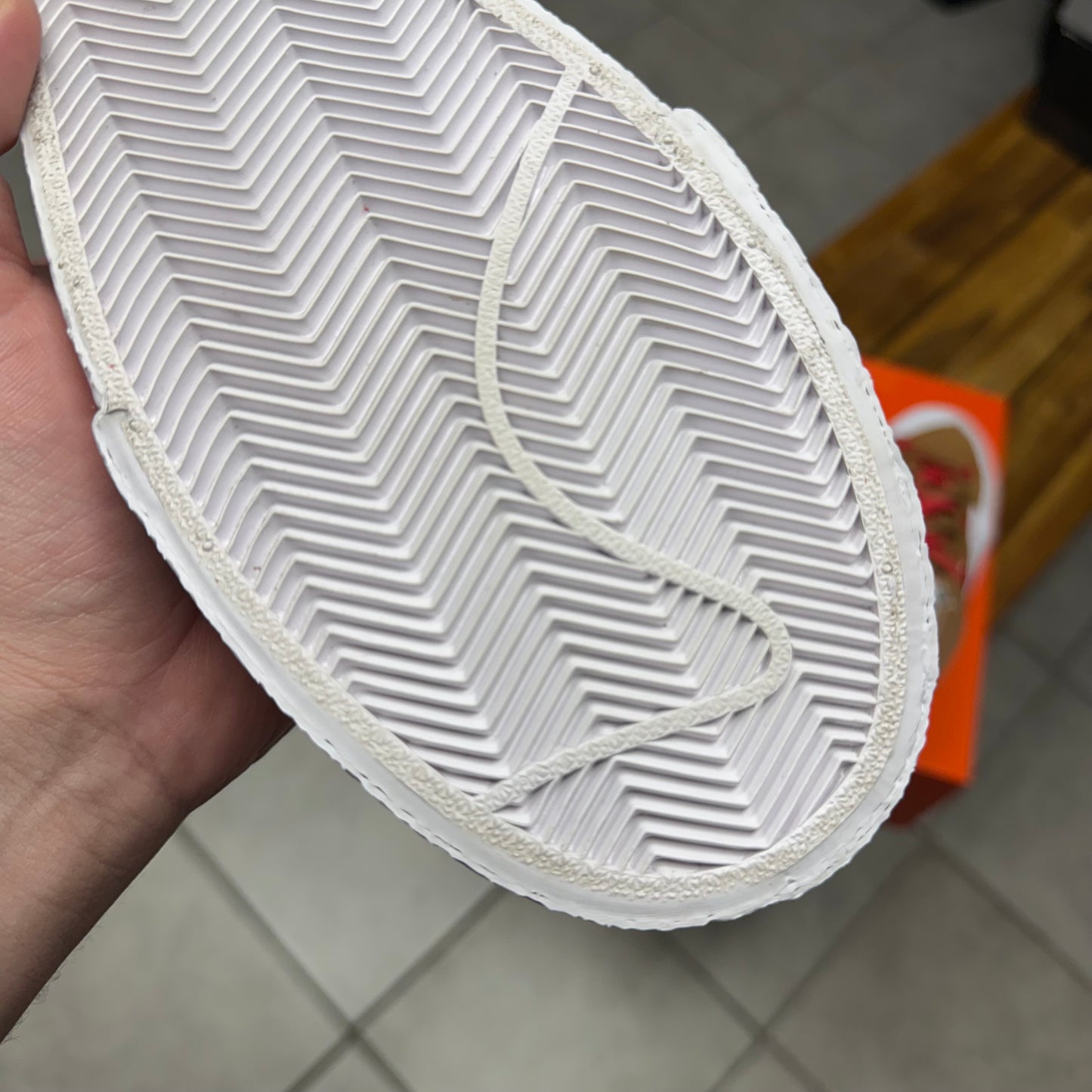 Blazer Low x sacai British Tan (Worn)