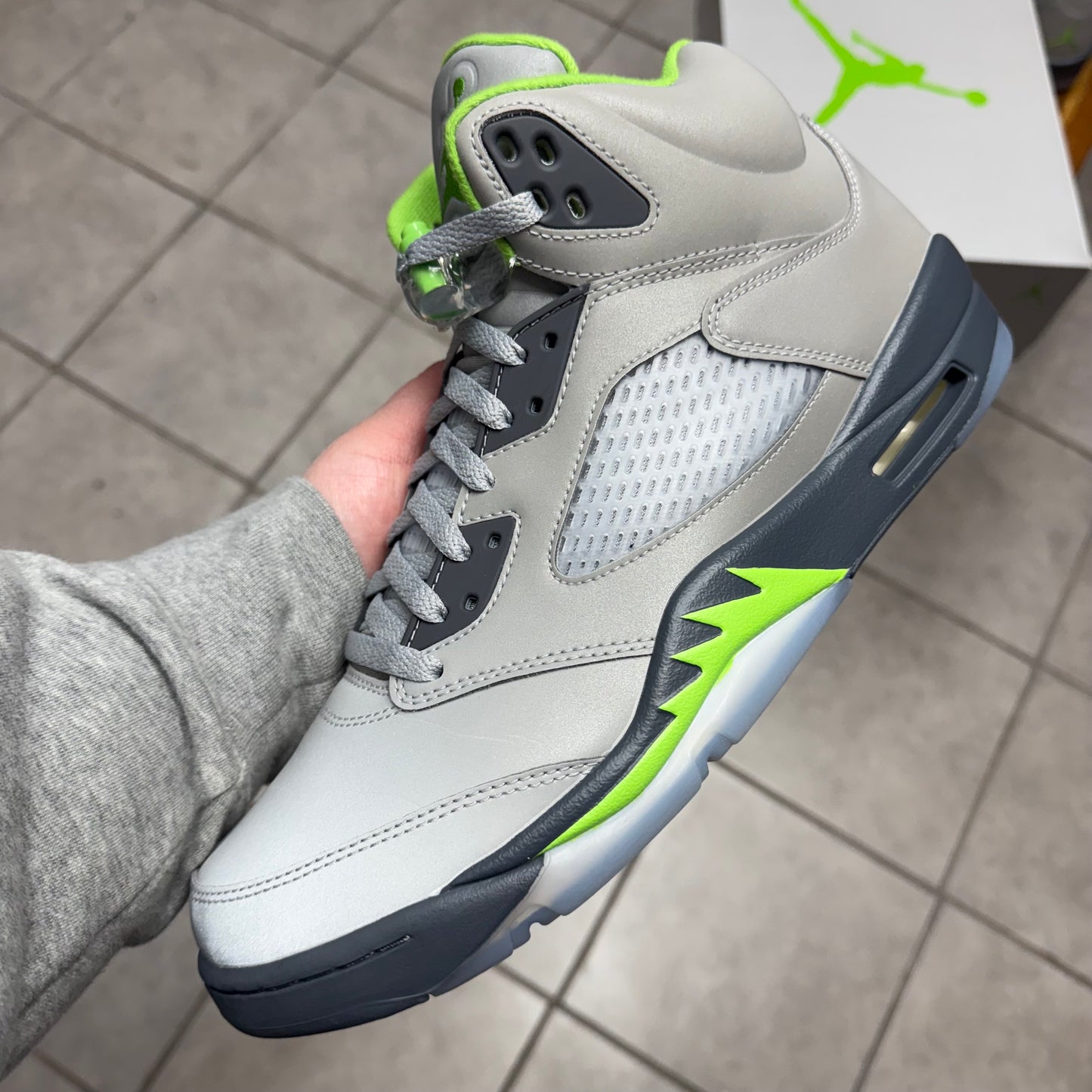 Jordan 5 Green Bean (Worn)