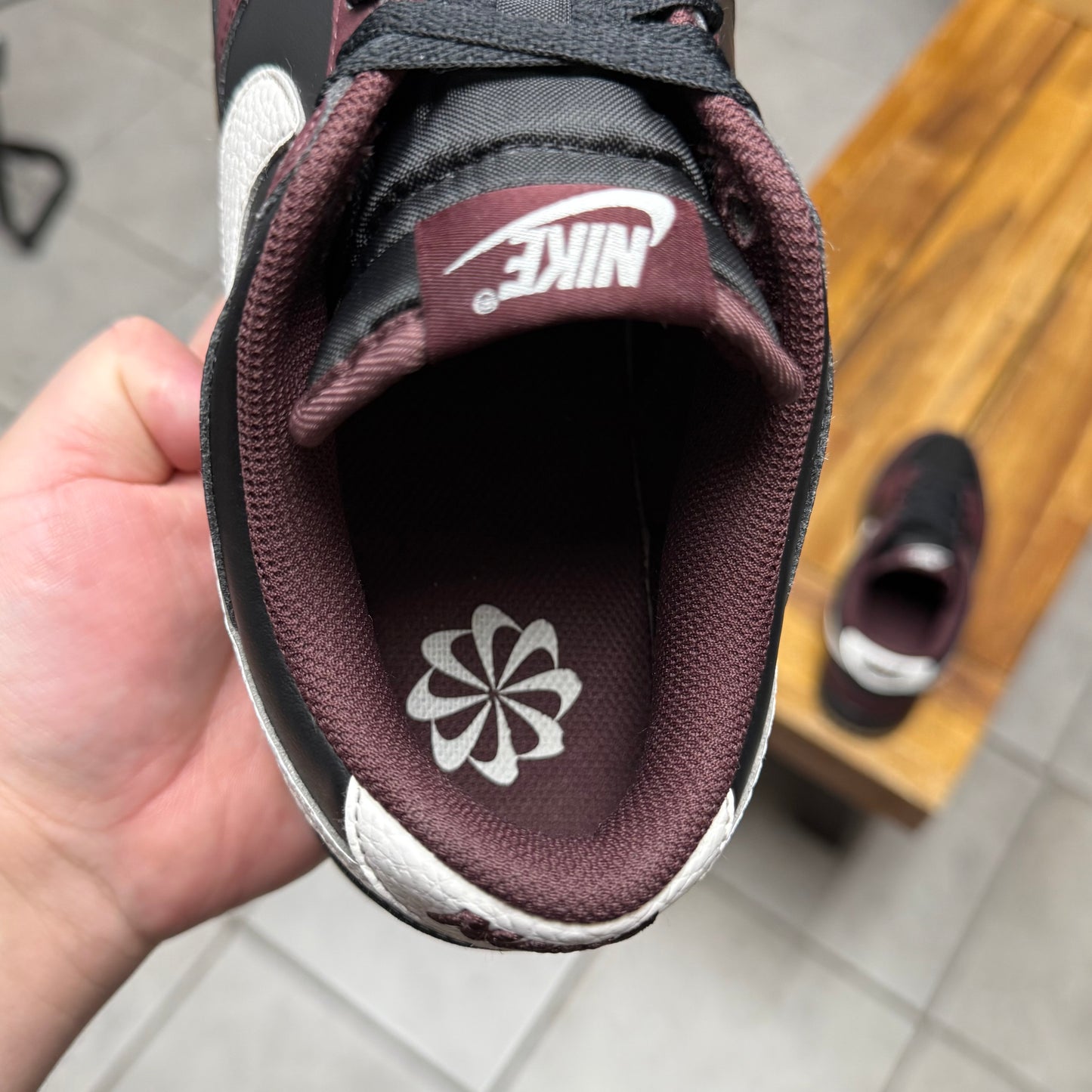 Dunk Low Next Nature ‘Burgundy Crush Black' (Worn)
