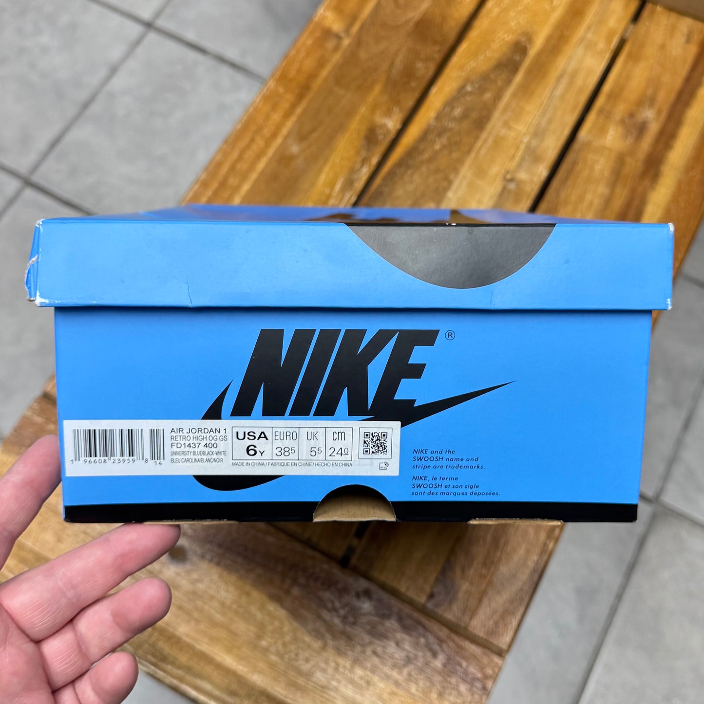Jordan 1 High OG UNC Toe (Worn)