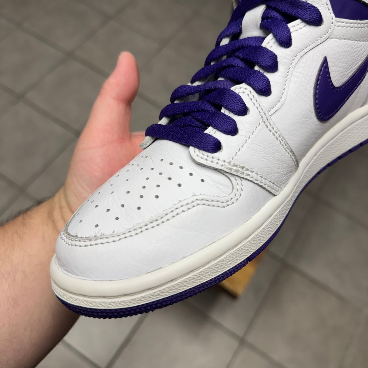 Jordan 1 High OG Court Purple W (Worn)