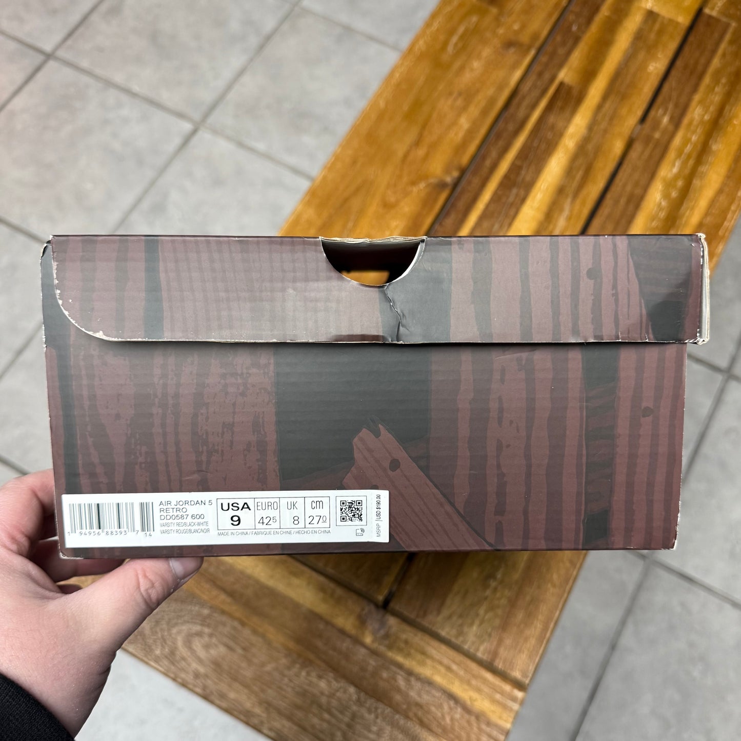 Jordan 5 Raging Bull (Worn)