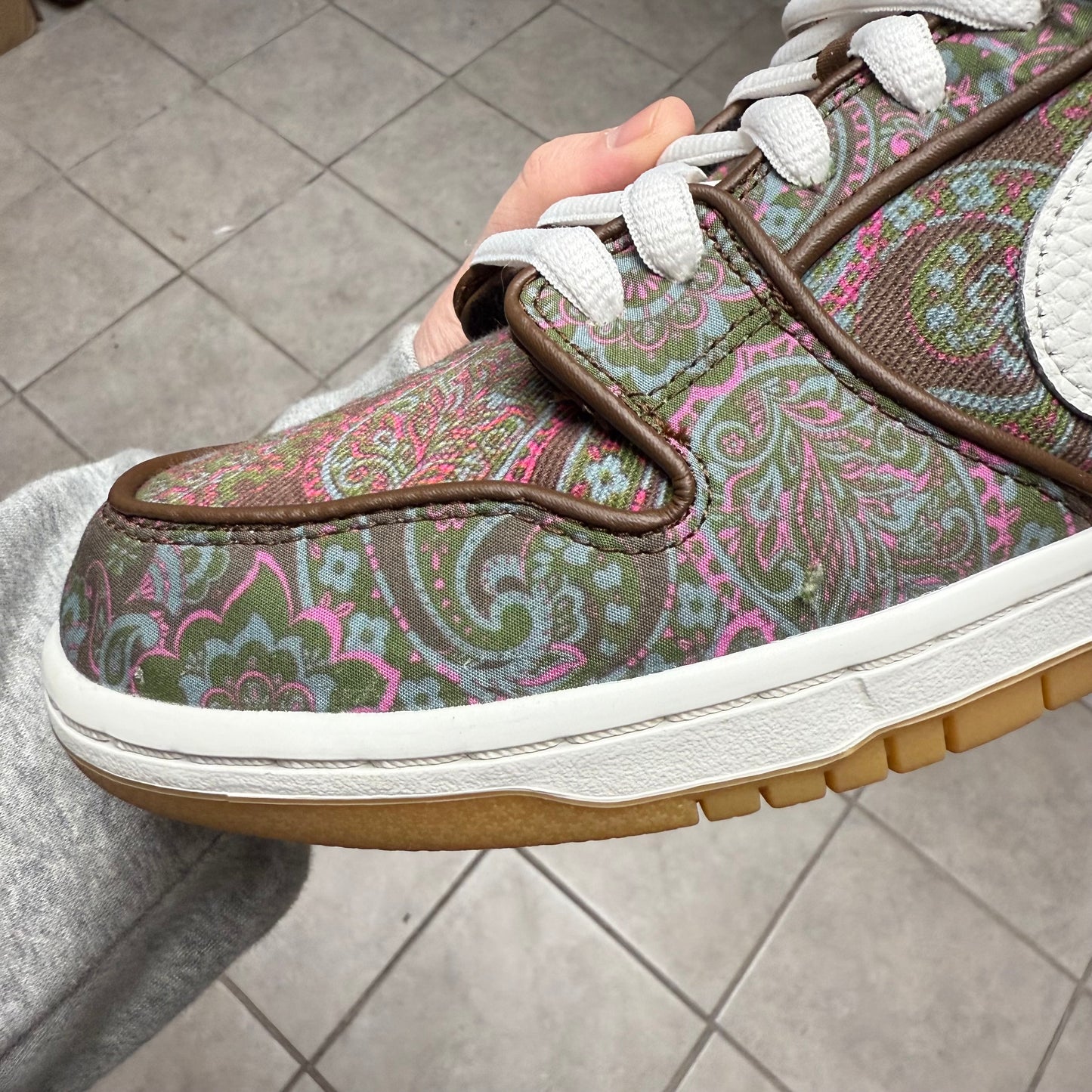SB Dunk Low Paisley Brown (Worn)