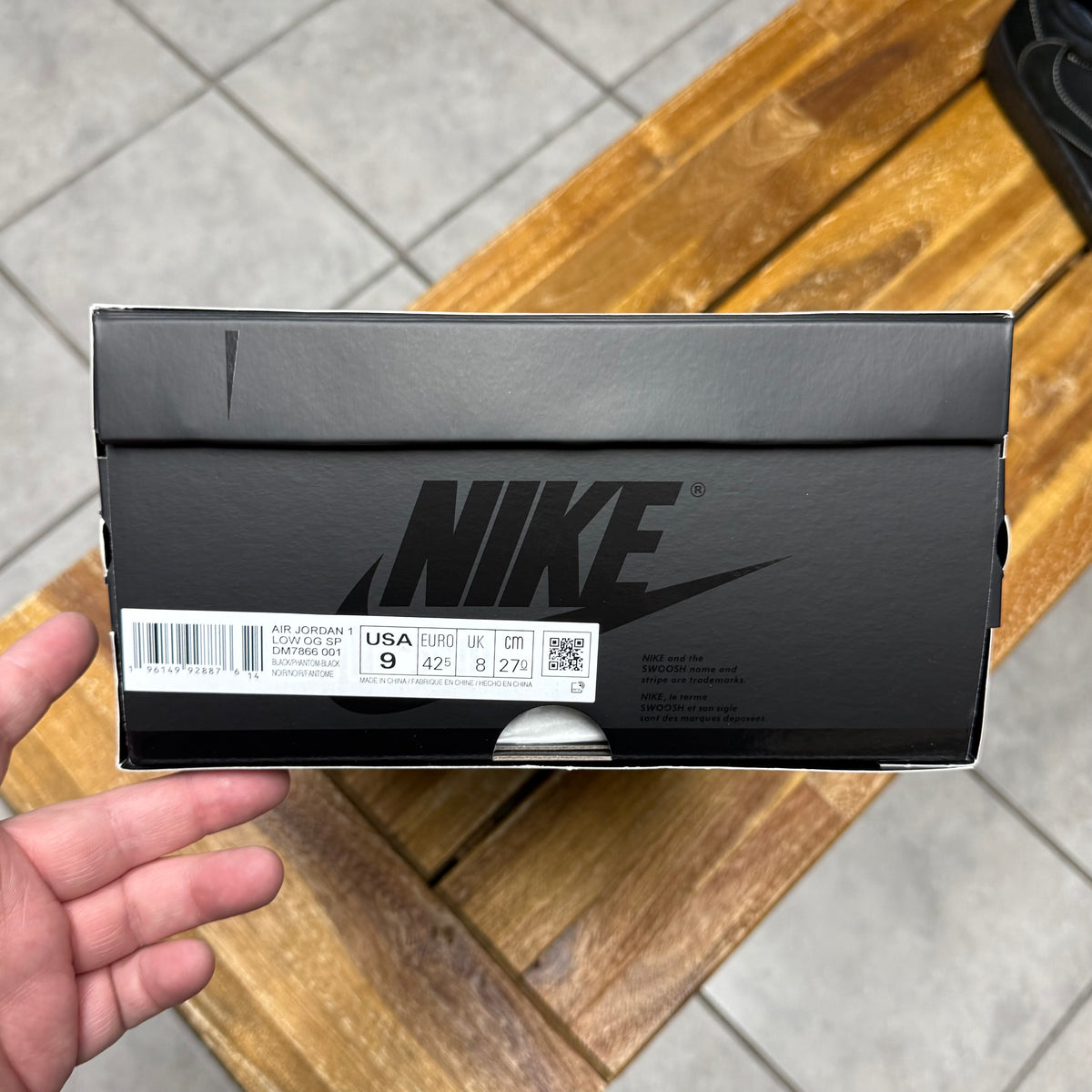 Jordan 1 Low OG x Travis Scott Black Phantom (Worn)