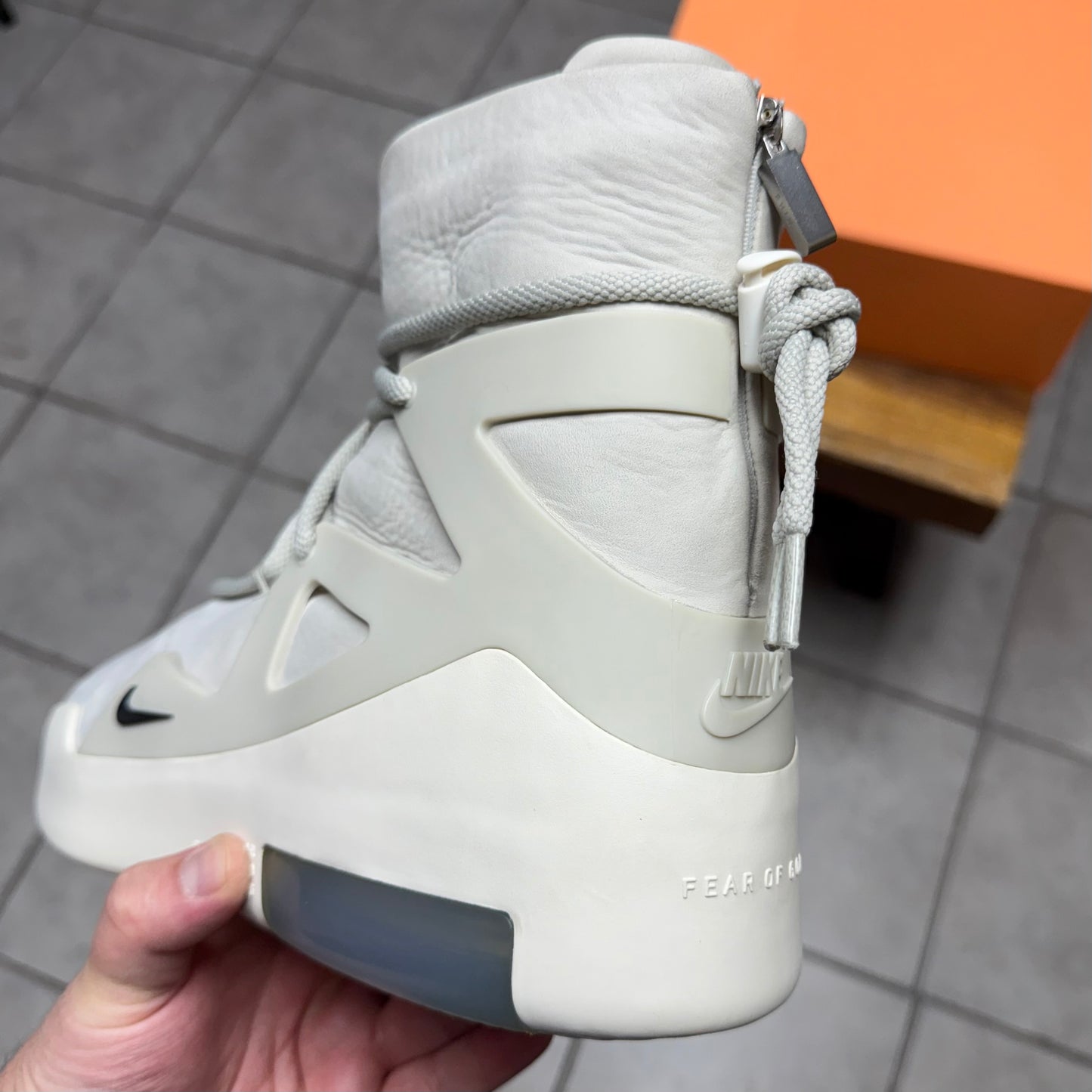 Nike Air Fear Of God 1 Light Bone (Worn)
