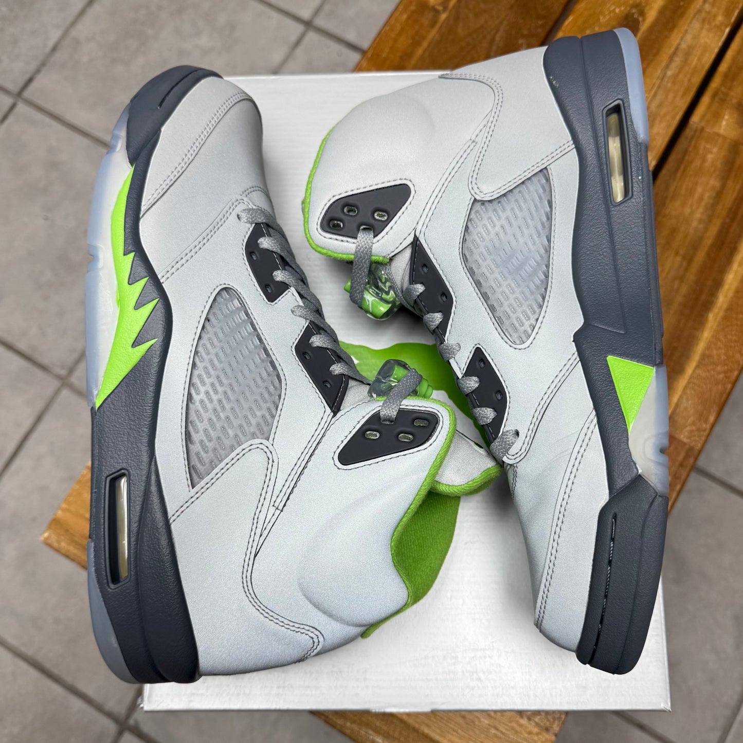 Jordan 5 Green Bean (Worn)