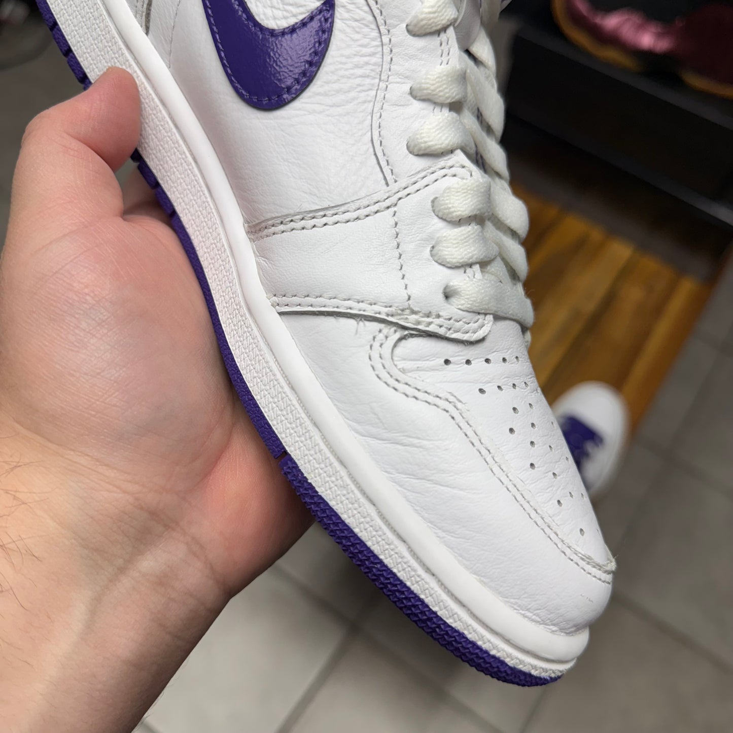 Jordan 1 High OG Court Purple W (Worn)