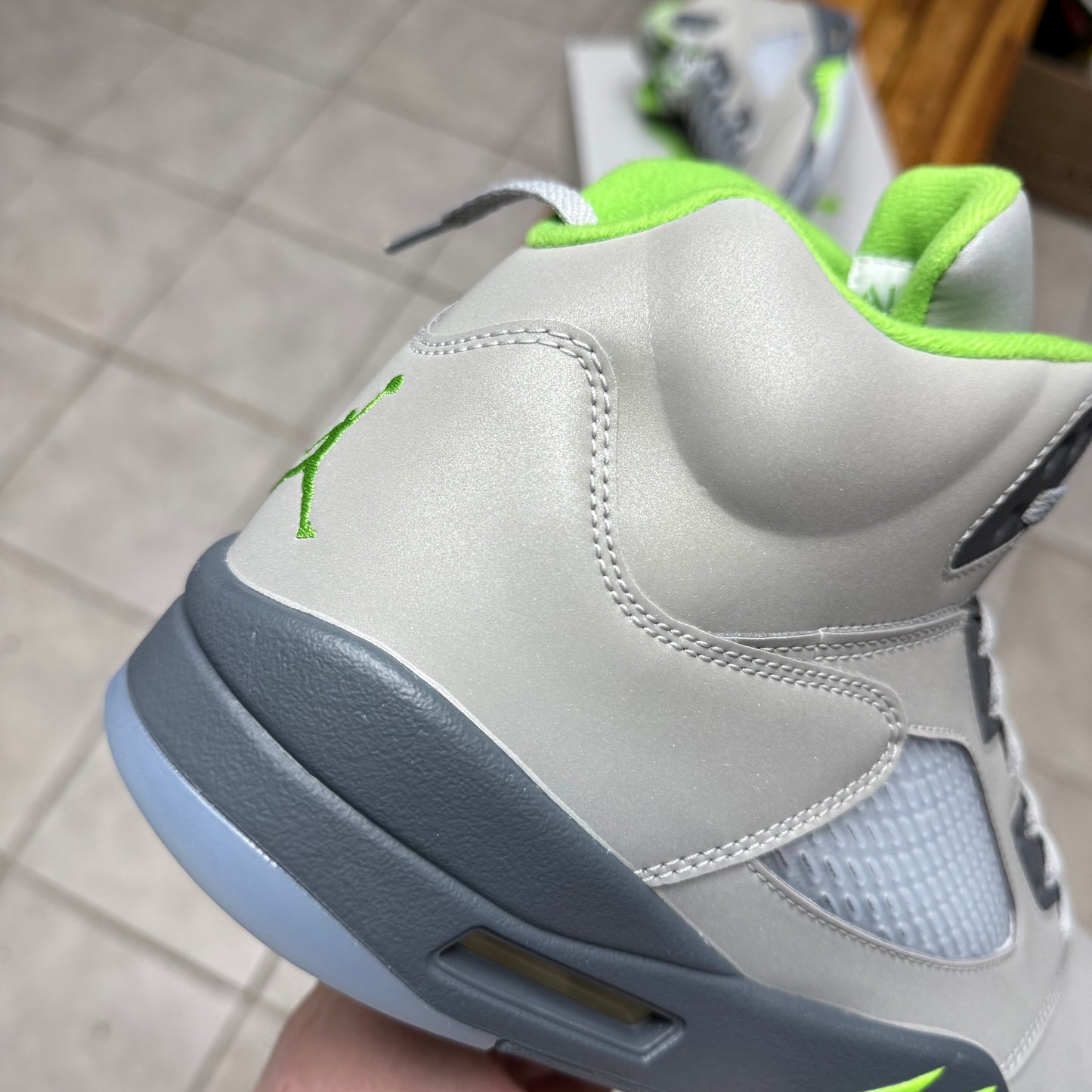 Jordan 5 Green Bean (Worn)
