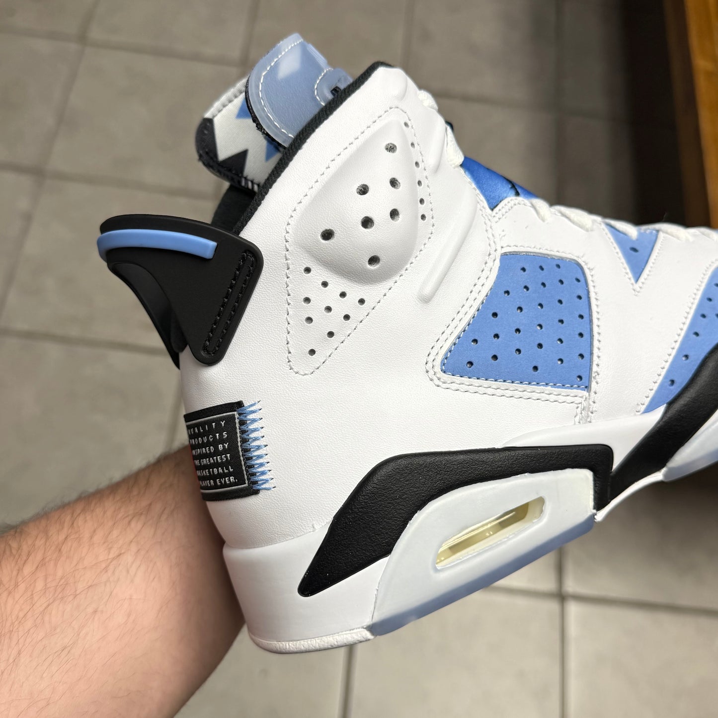 Jordan 6 UNC (Worn)