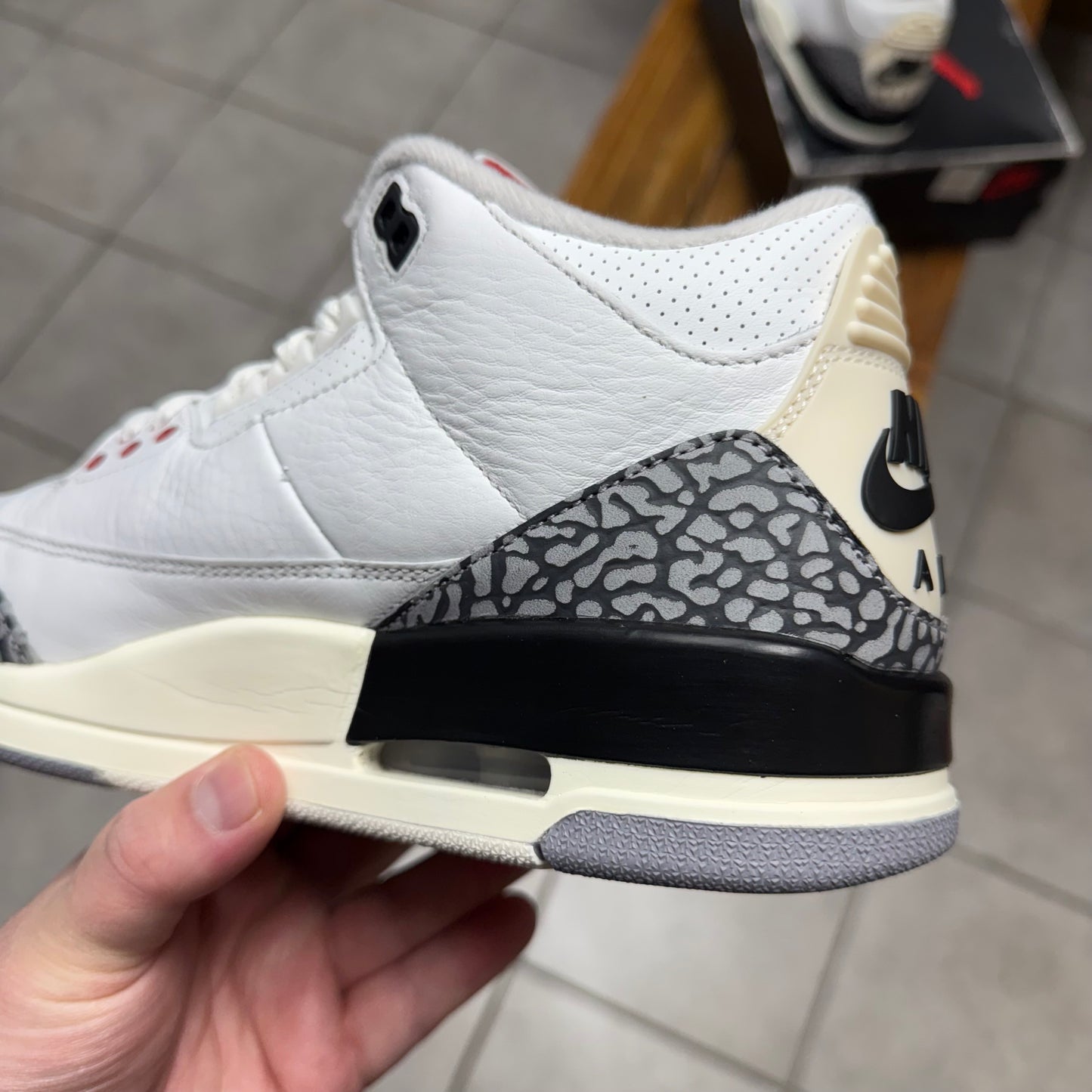 Jordan 3 White Cement Reimagined (Worn)