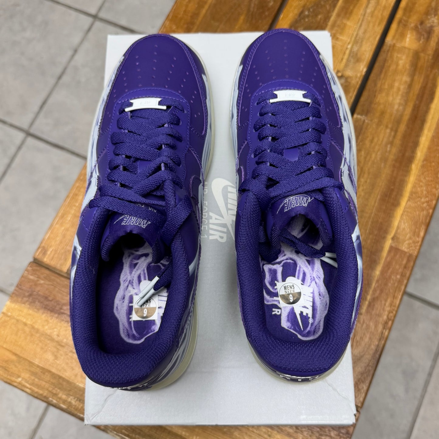 Air Force 1 Purple Skeleton