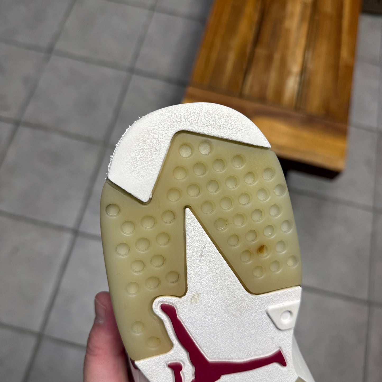 Jordan 6 Maroon 2015 (Worn)
