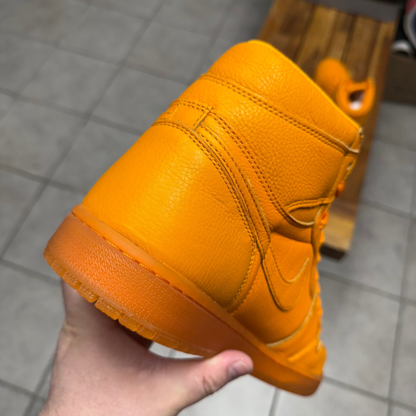 Jordan 1 High OG G8RD Orange Peel (Worn)