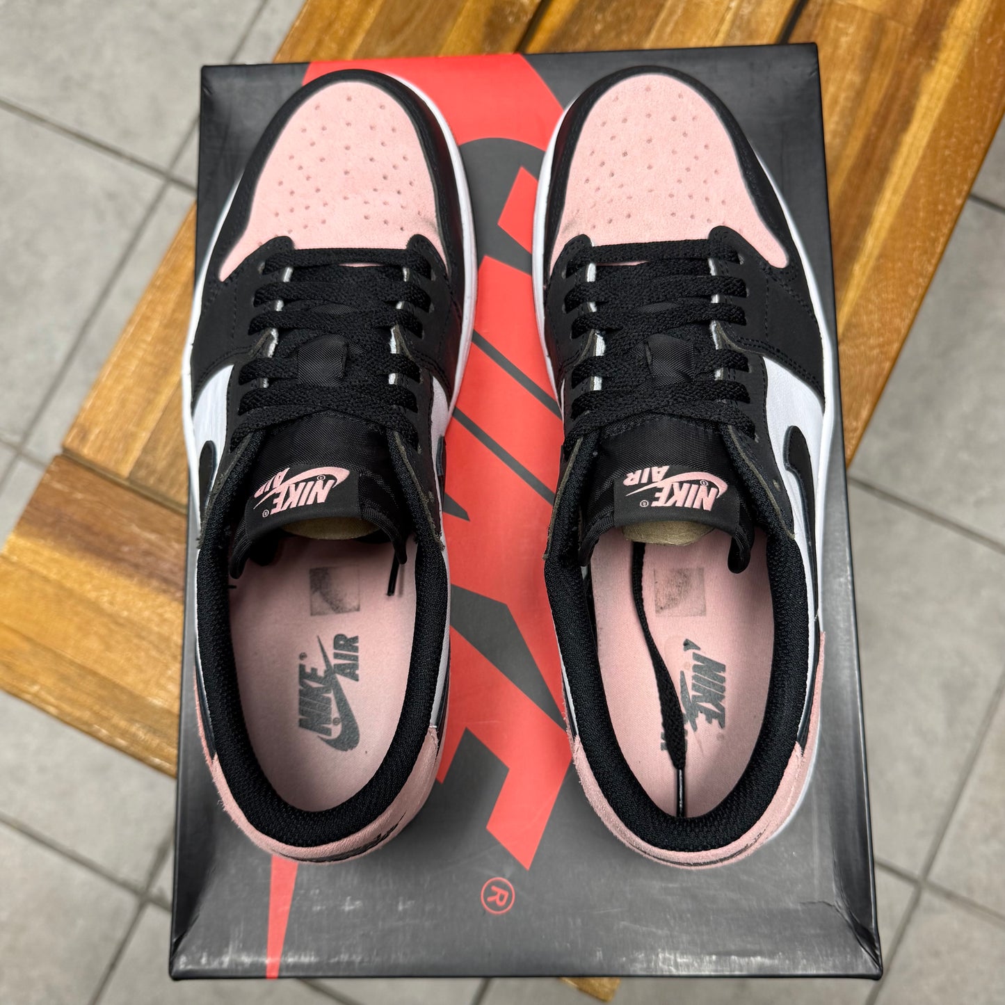 Jordan 1 Low OG Bleached Coral (Worn)