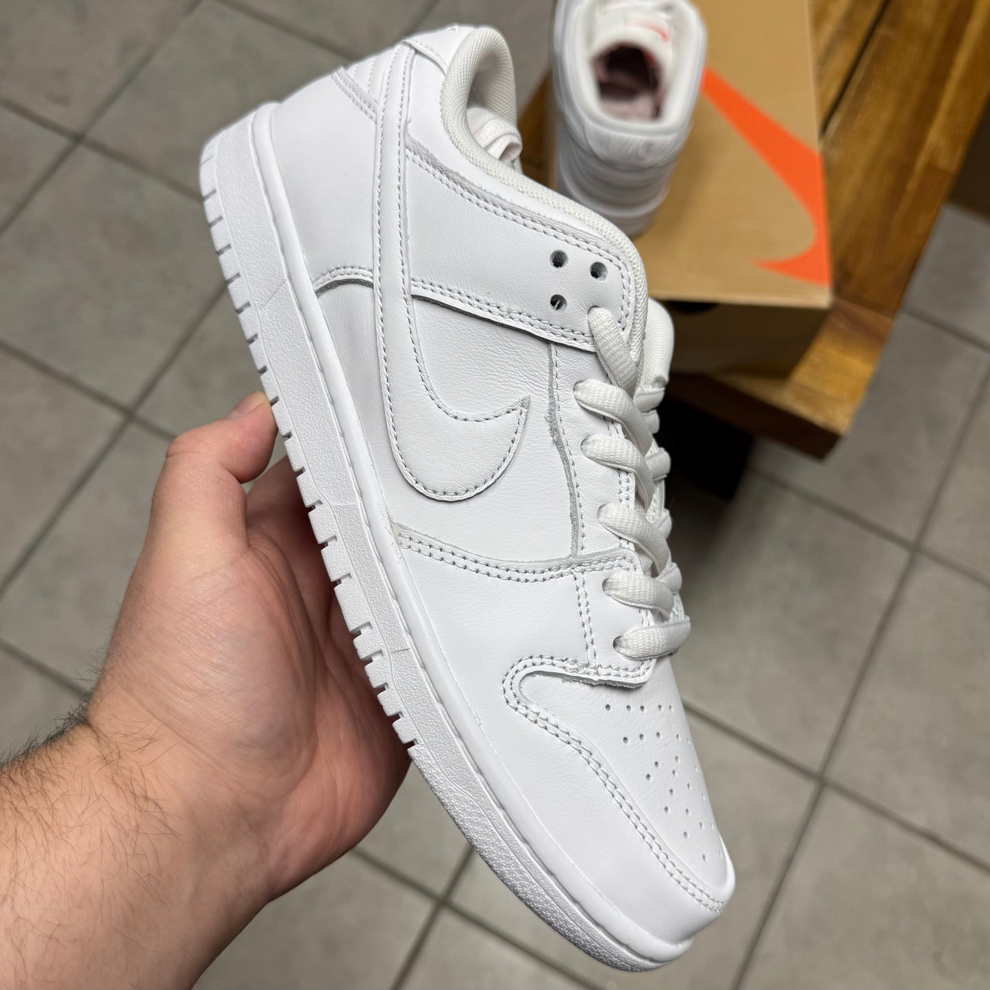 Dunk Low Pro SB Triple White