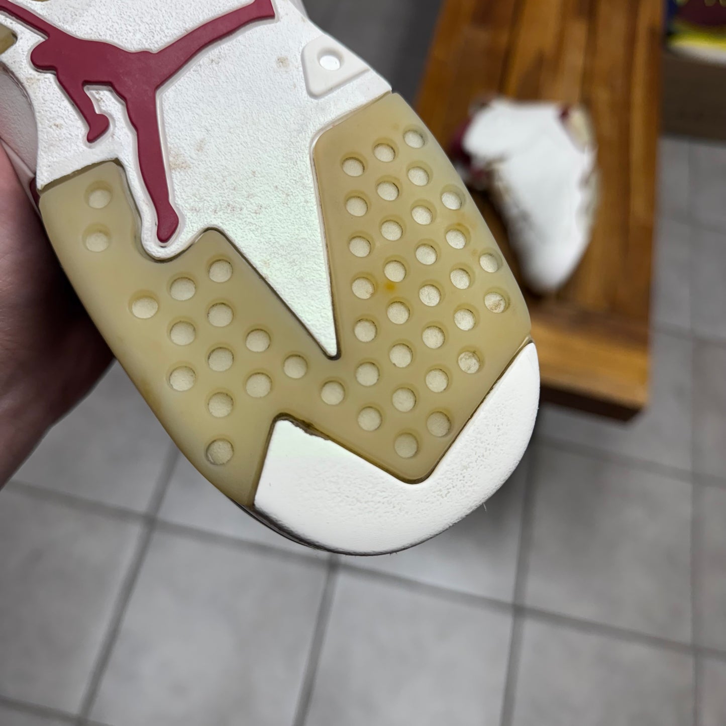 Jordan 6 Maroon 2015 (Worn)