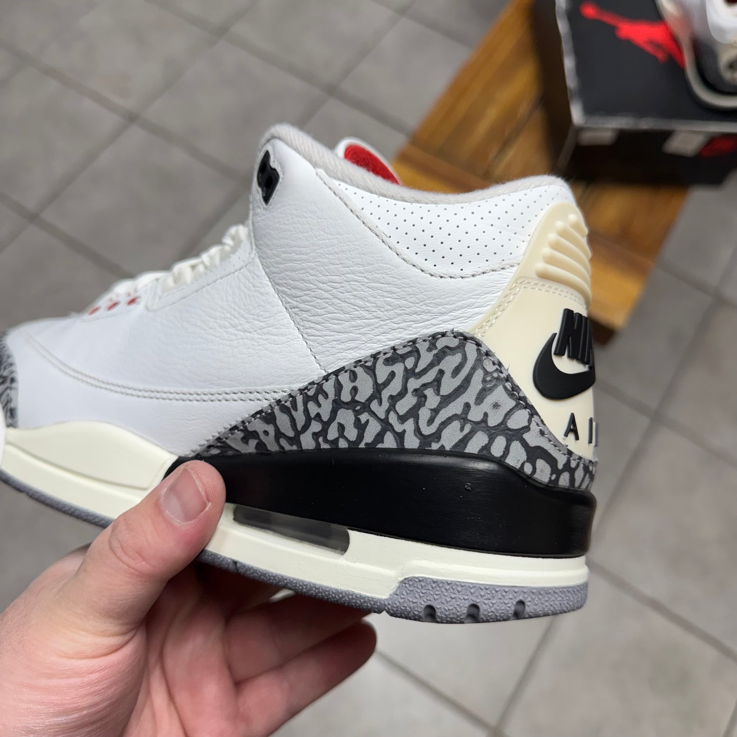 Jordan 3 White Cement Reimagined (Worn)
