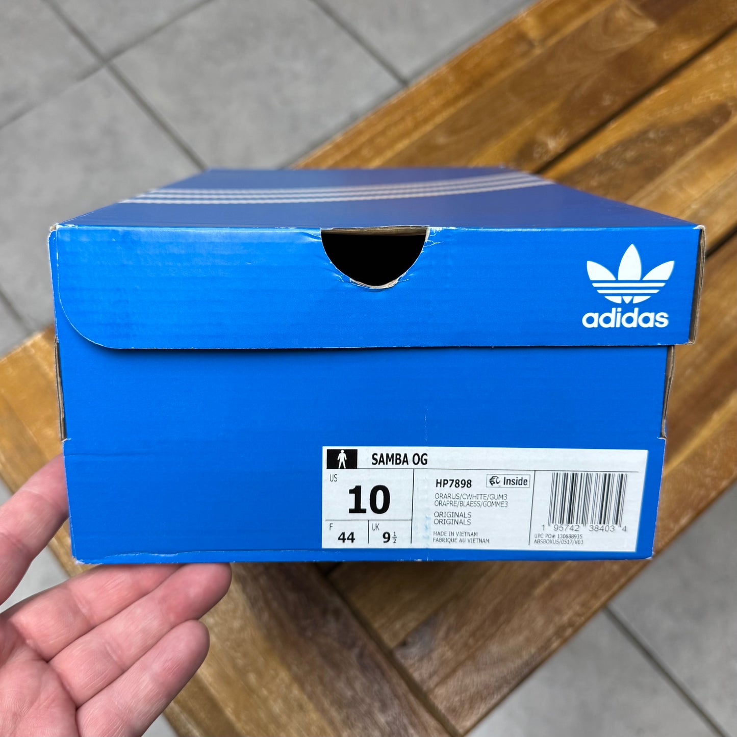 Adidas Samba OG ‘Orange Rush Gum’ (Worn)