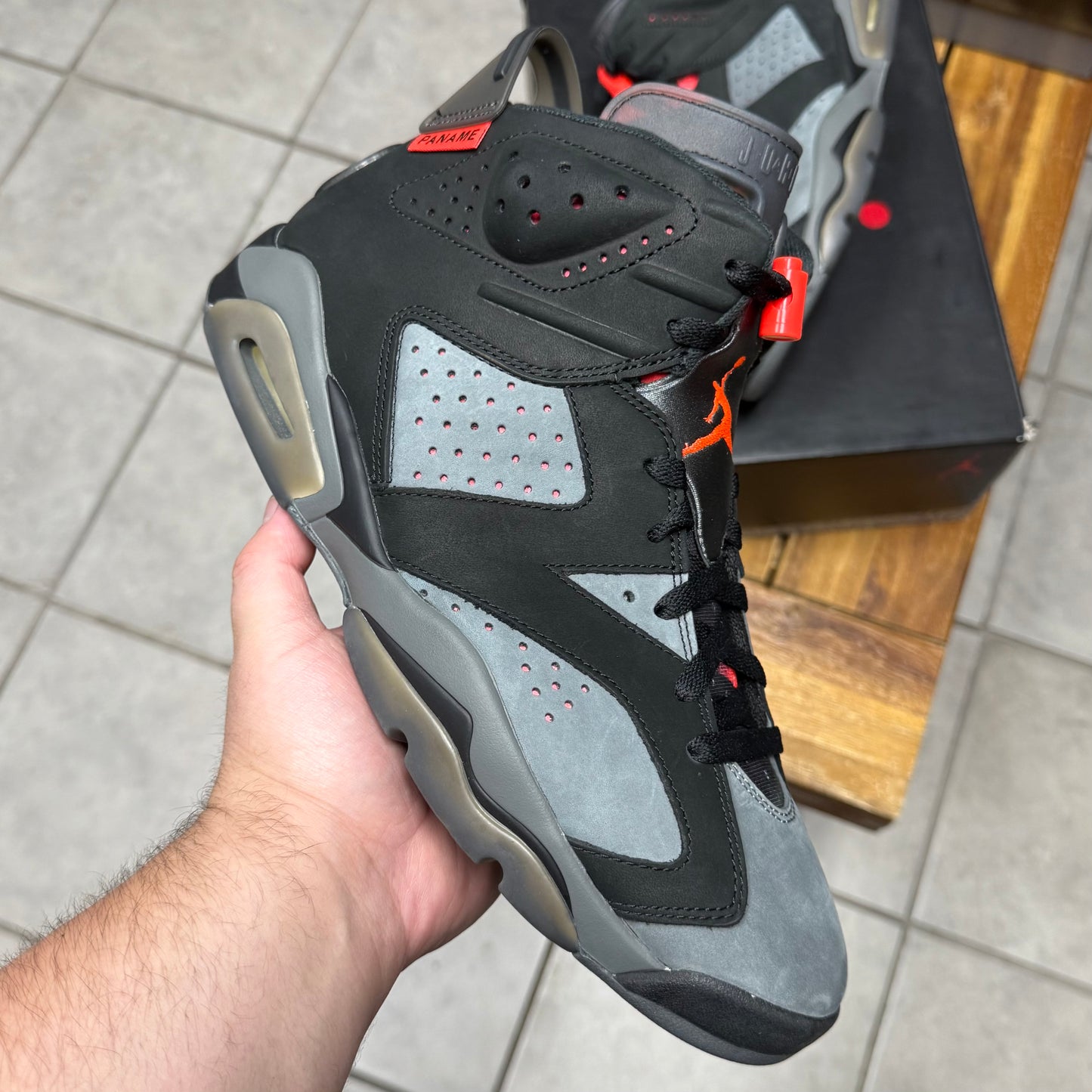 Paris Saint-Germain x Air Jordan 6
Retro Iron Grey