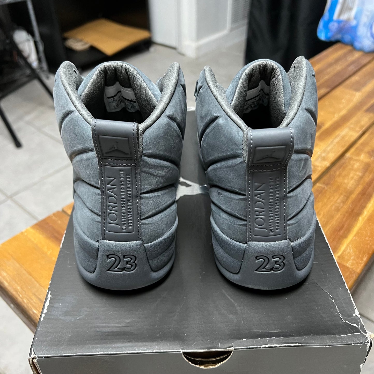 Jordan 12 x PSNY Dark Grey (Worn)