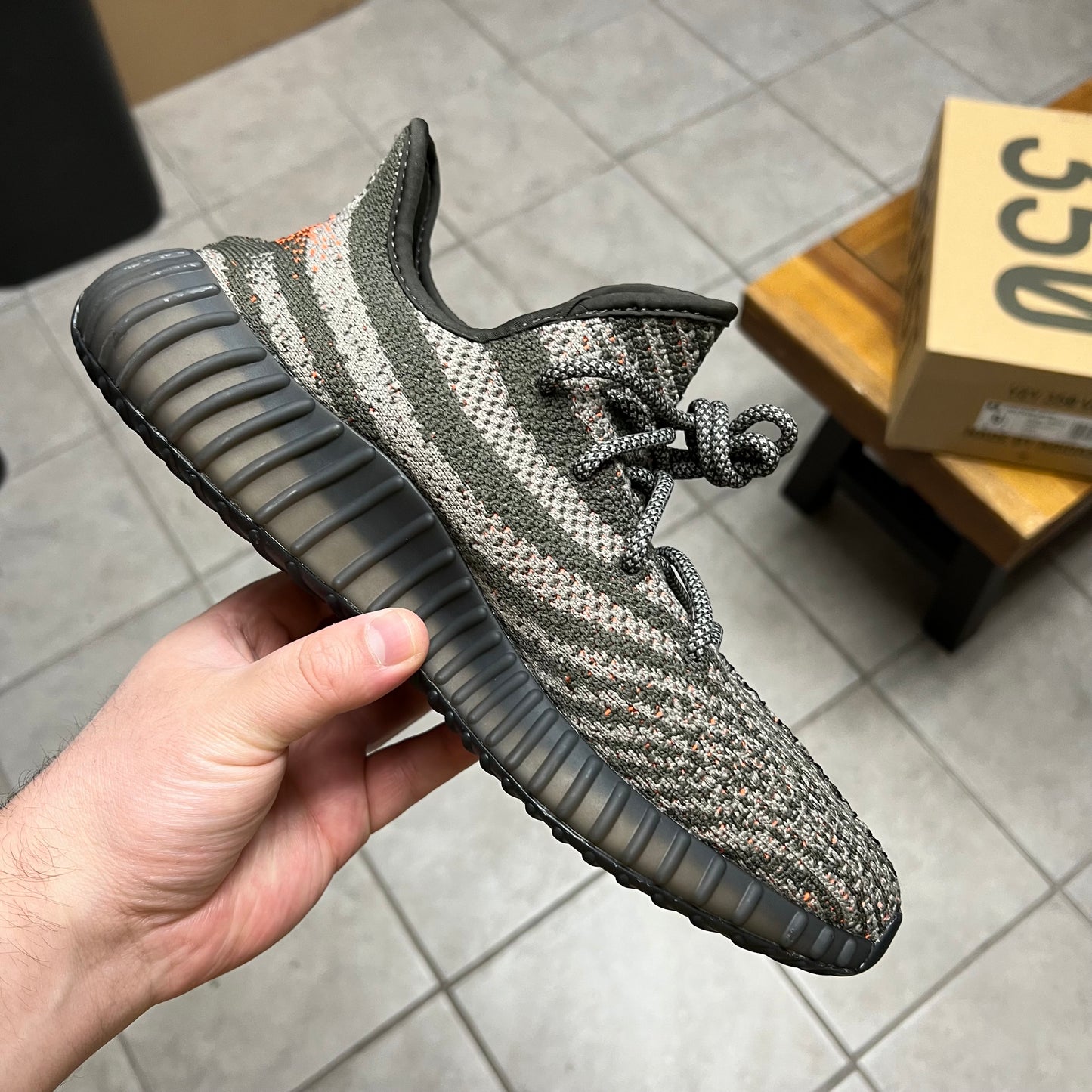 Yeezy 350 V2 Carbon Beluga (Worn)