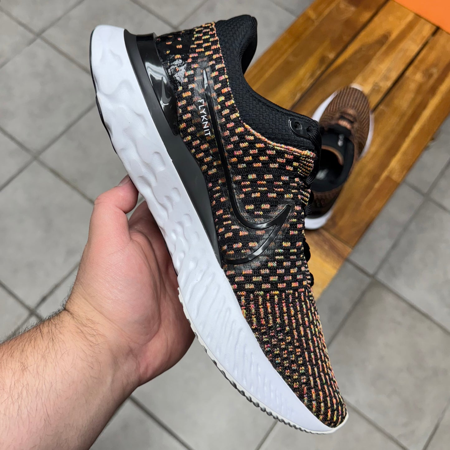 Nike React Infinity Run Flyknit 3 Black Multi (Worn)