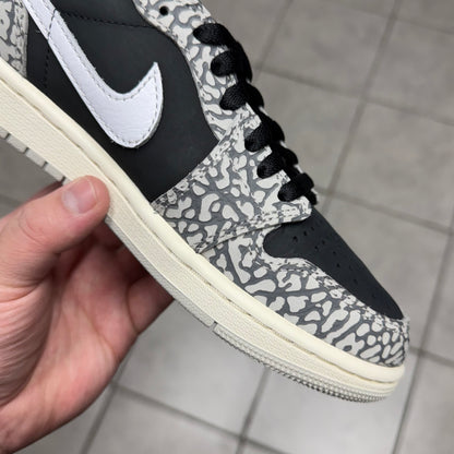 Jordan 1 Low OG Black Cement (Worn)