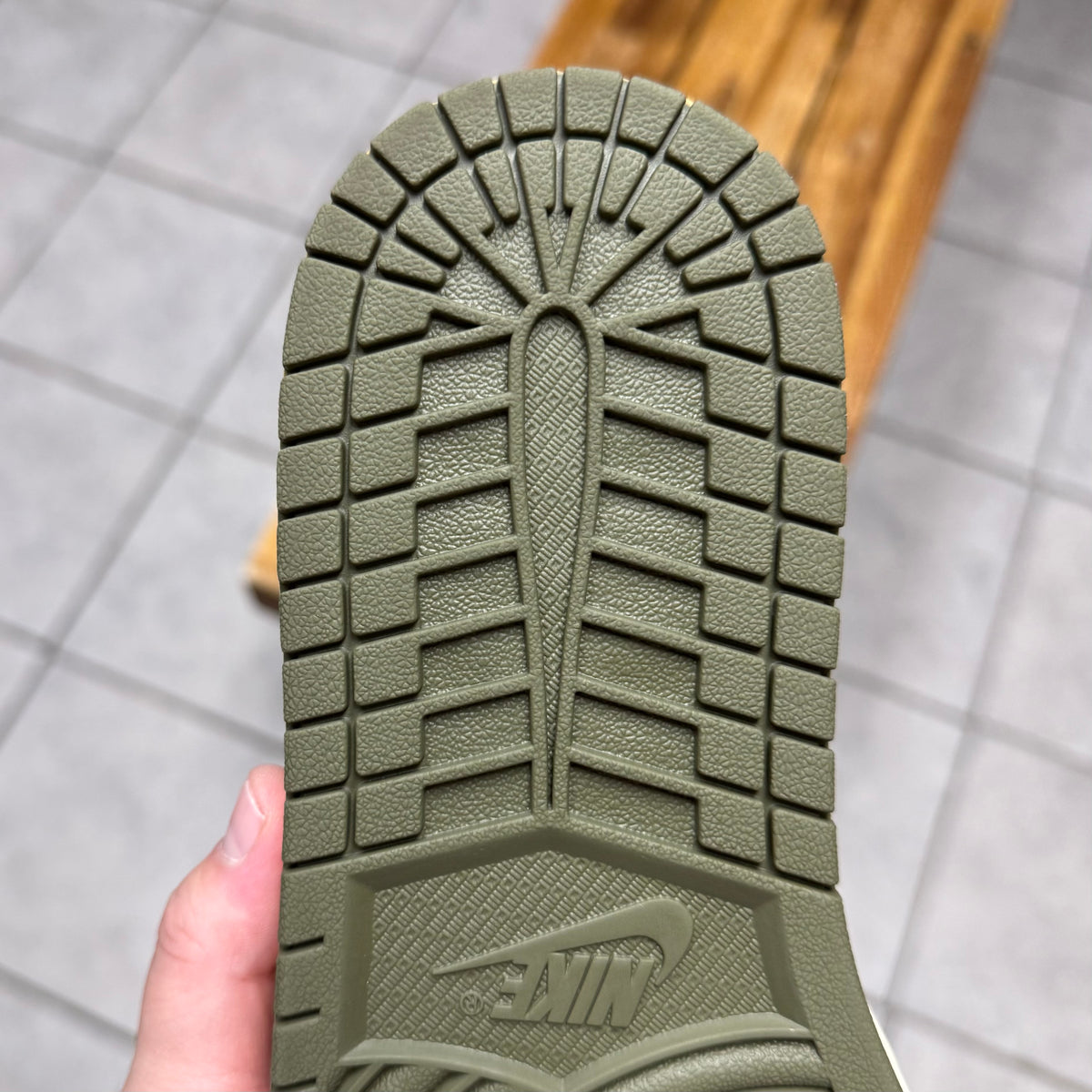 Jordan 1 Low OG x Travis Scott Medium Olive (Worn)