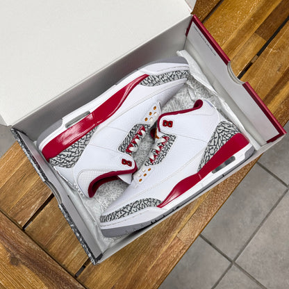 Jordan 3 Cardinal Red (Worn)