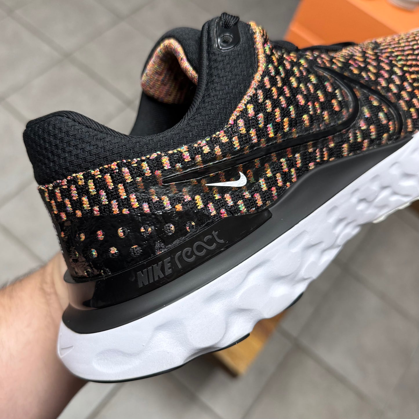 Nike React Infinity Run Flyknit 3 Black Multi (Worn)