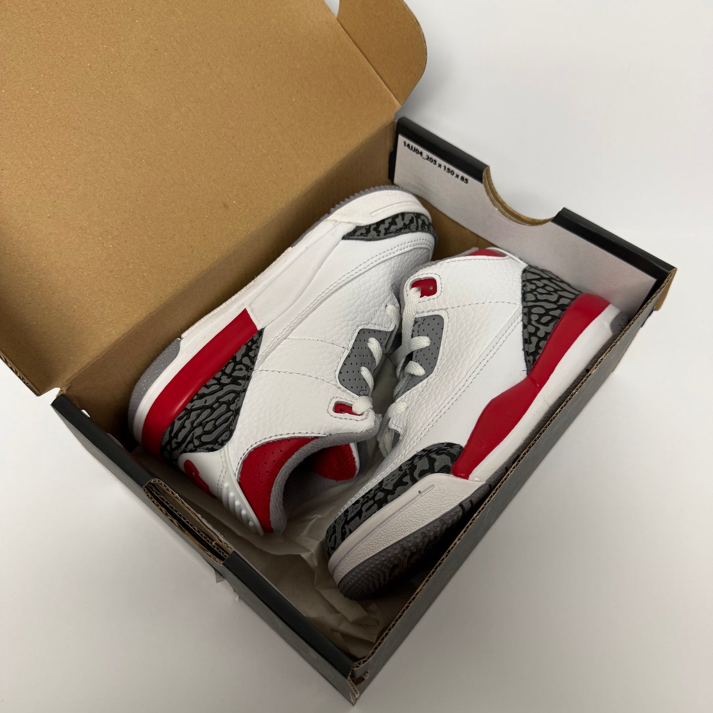 Jordan 3 Fire Red TD (Worn)