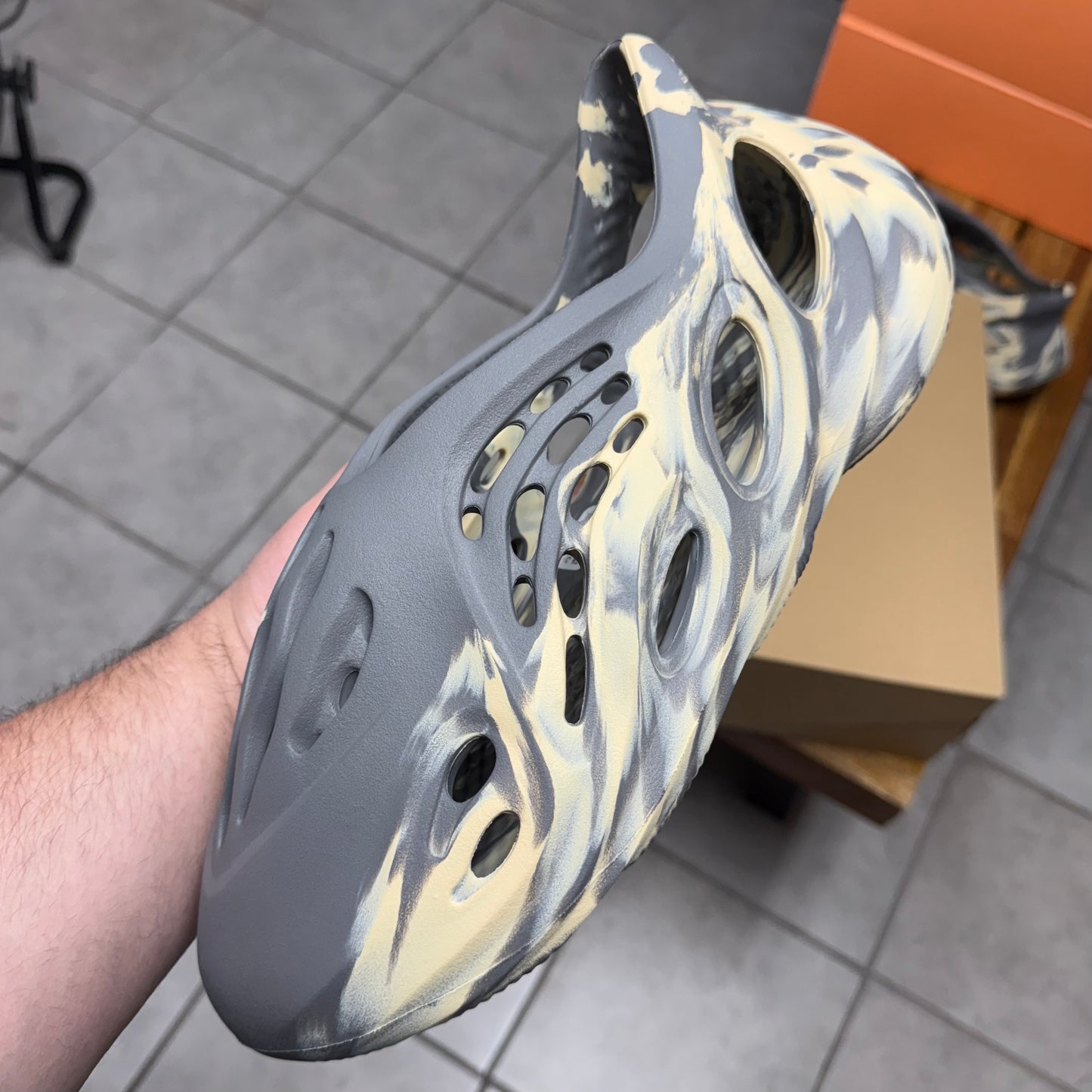 Yeezy Foam RNNR MXT Moon Gray (Worn)
