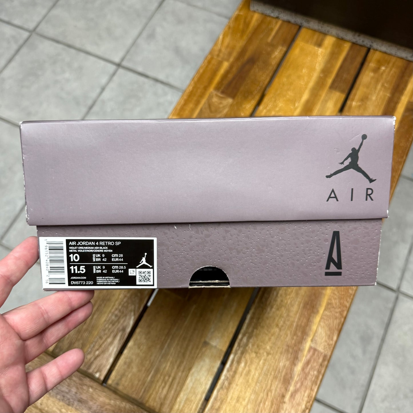 Jordan 4 x A Ma Maniére Violet Ore (Worn)