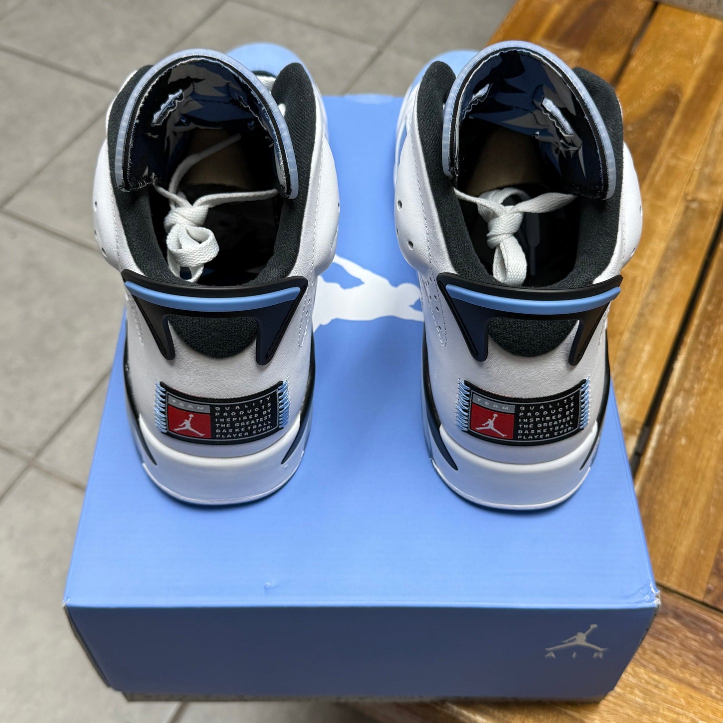 Jordan 6 UNC (Worn)