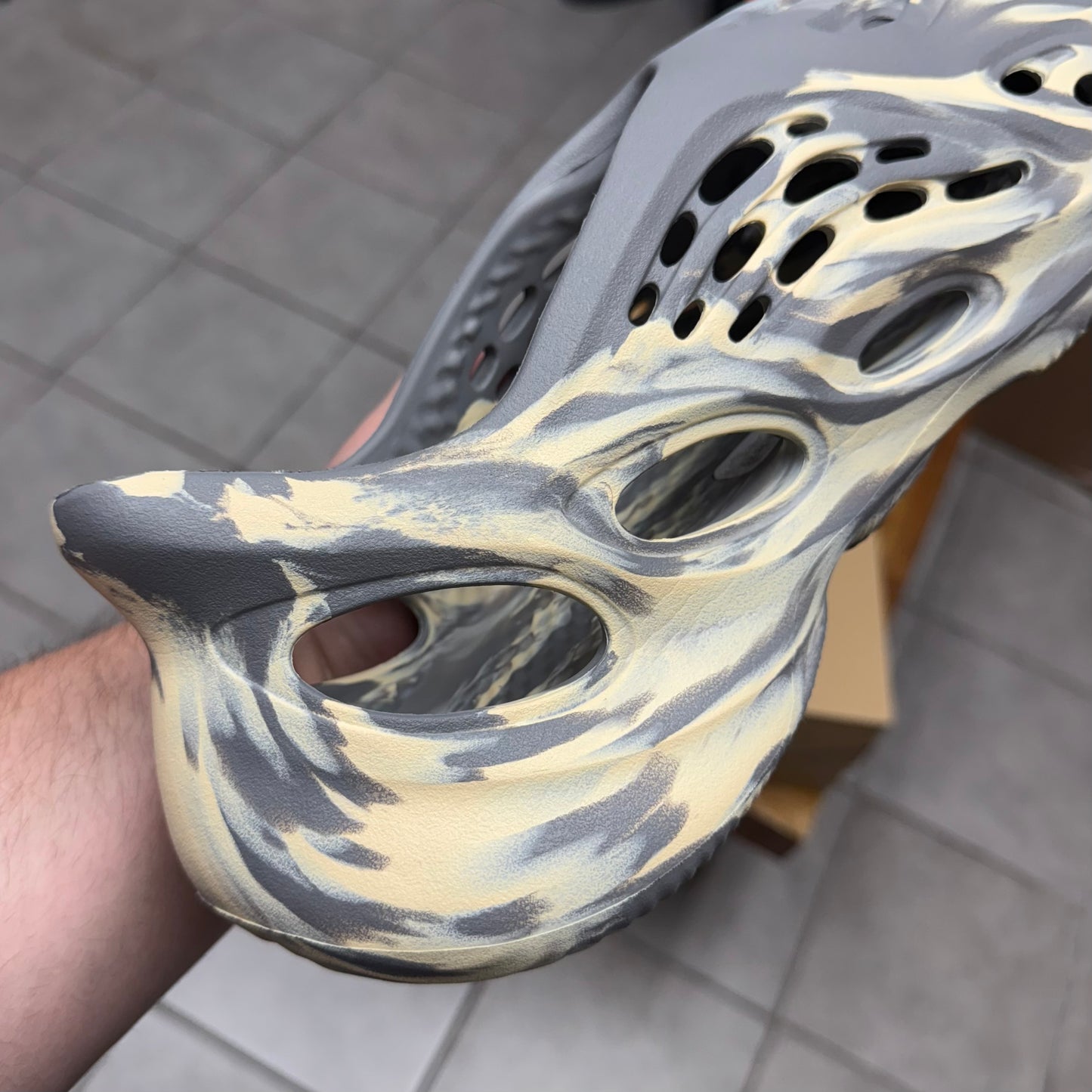 Yeezy Foam RNNR MXT Moon Gray (Worn)