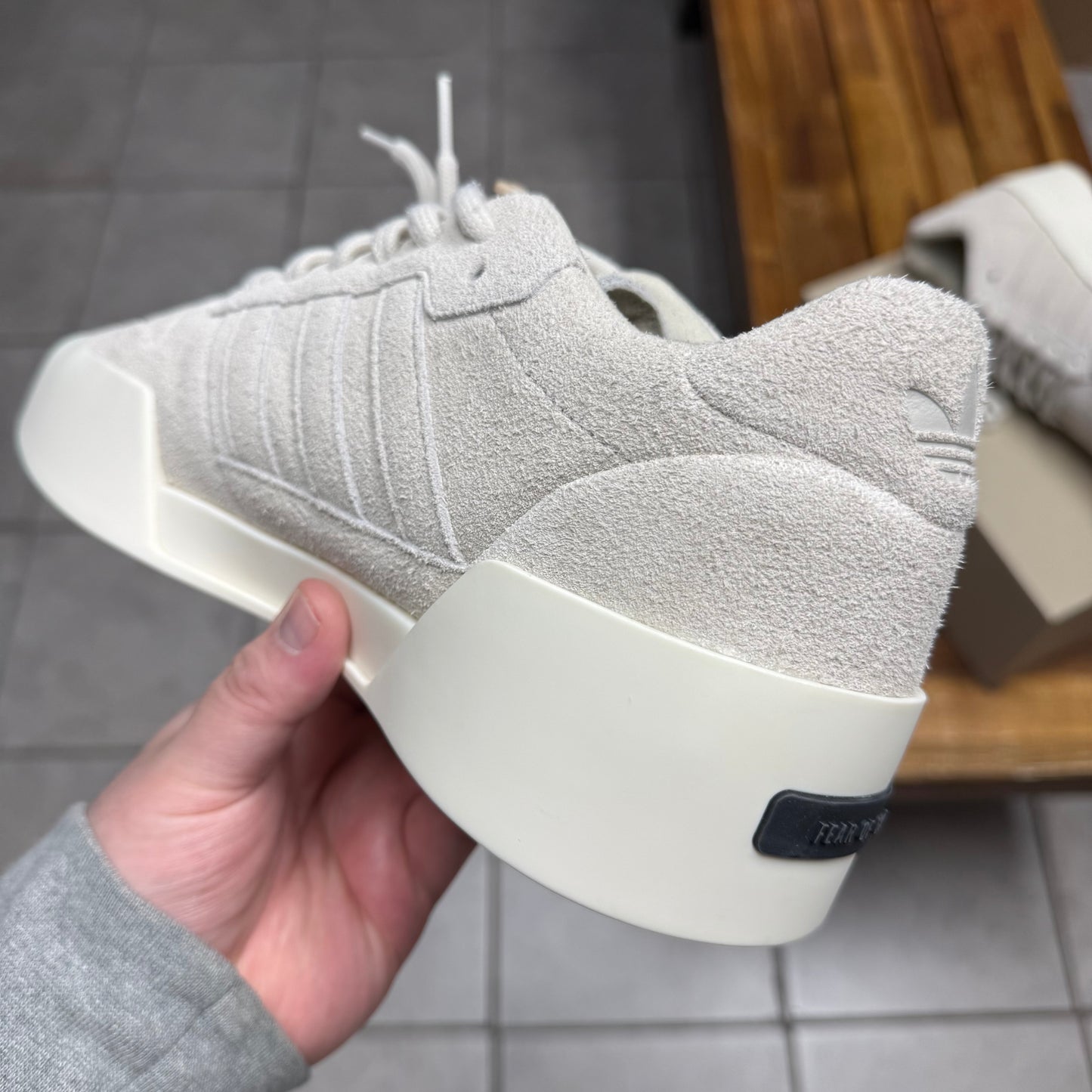 Adidas Fear of God Athletics x '86 Low ‘Talc’ (Worn)