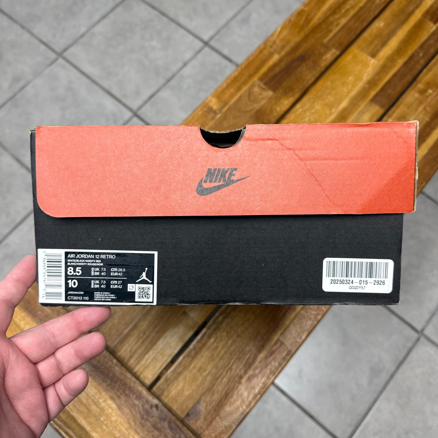 Jordan 12 Cherry 2023 (Worn)