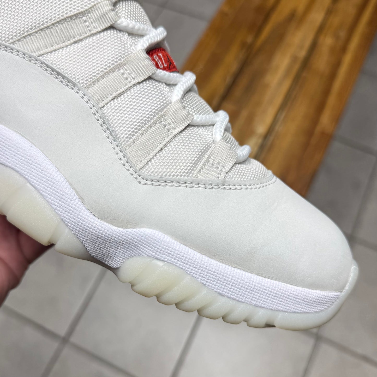 Jordan 11 Platinum Tint (Worn)