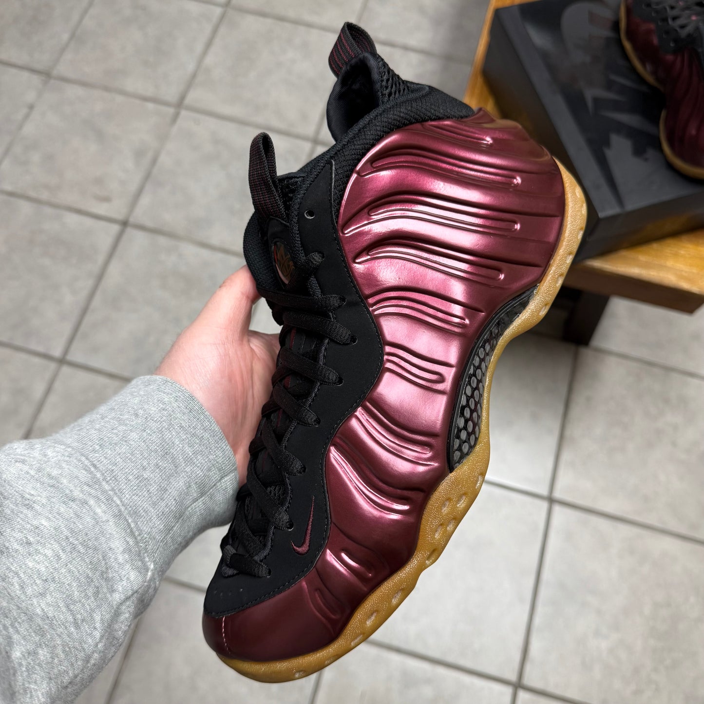 Air Foamposite One Maroon (Worn)