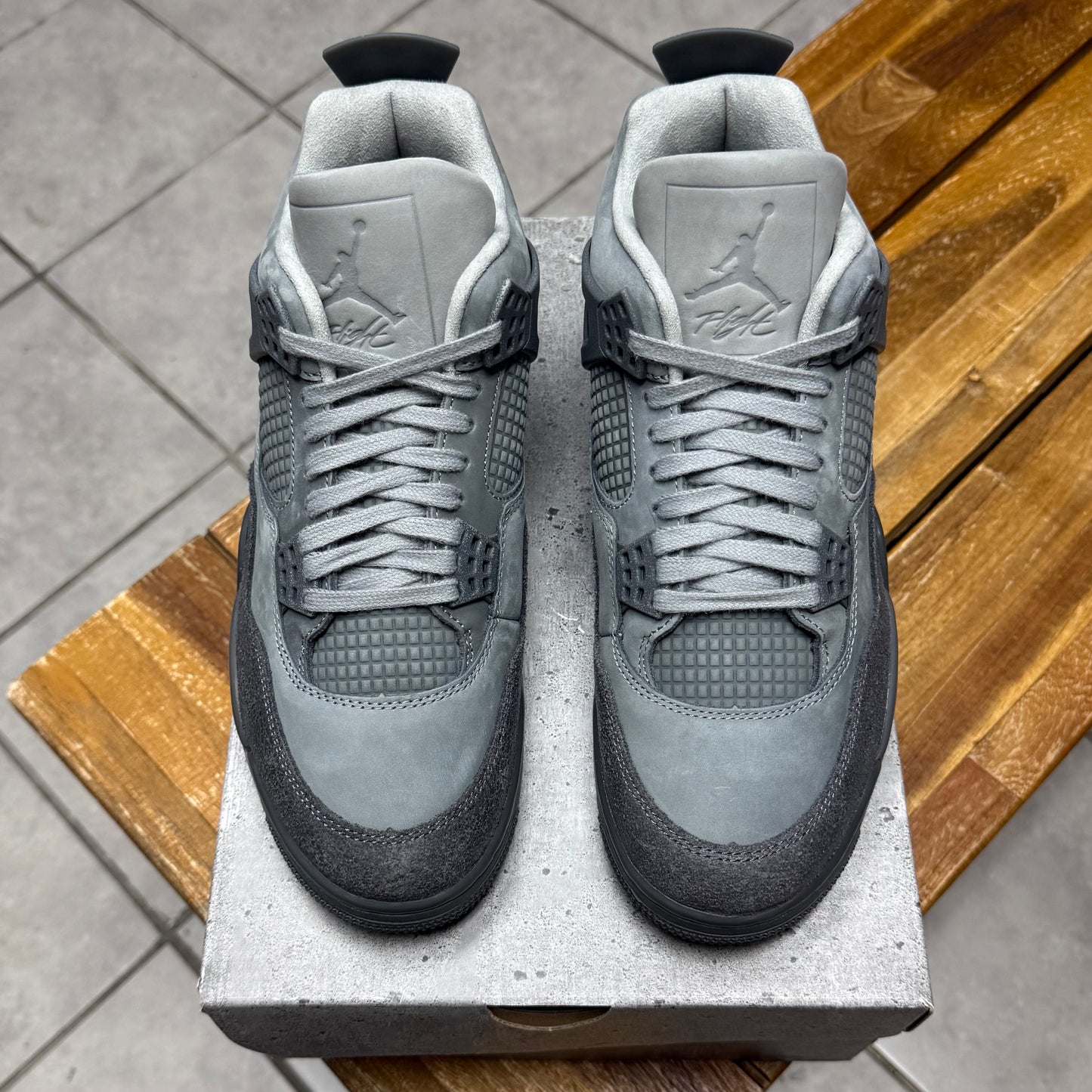 Jordan 4 Wet Cement (Worn)