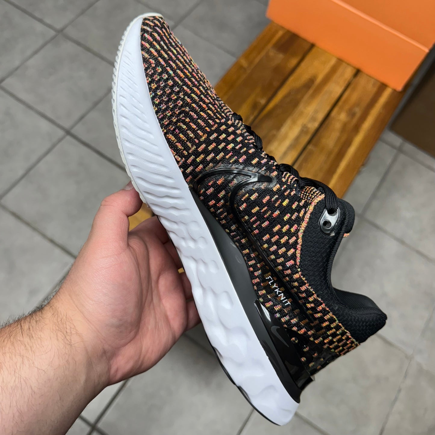 Nike React Infinity Run Flyknit 3 Black Multi (Worn)