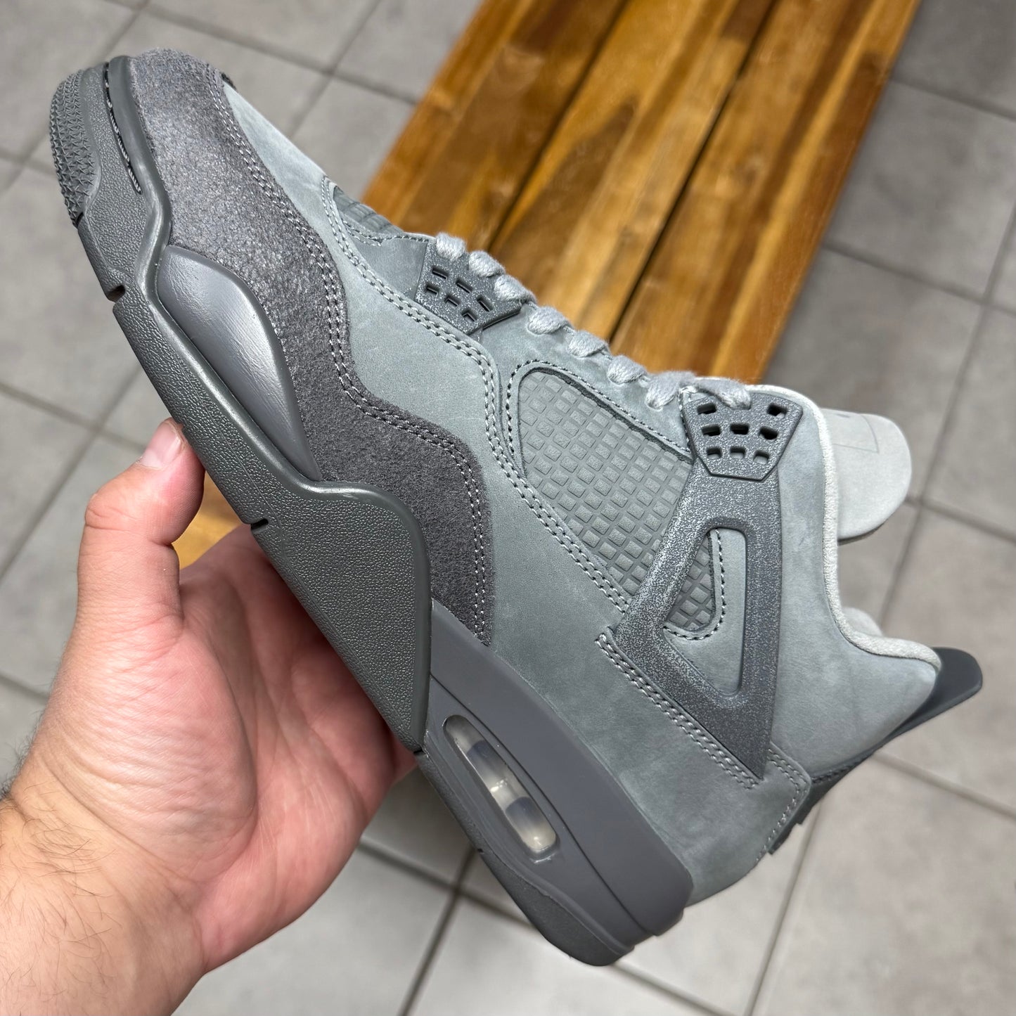 Jordan 4 Wet Cement (Worn)