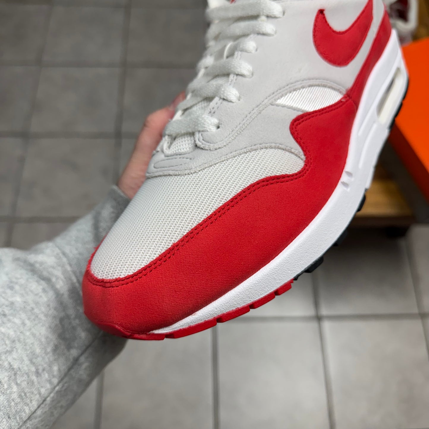 Air Max 1 OG Anniversary Red (Worn)