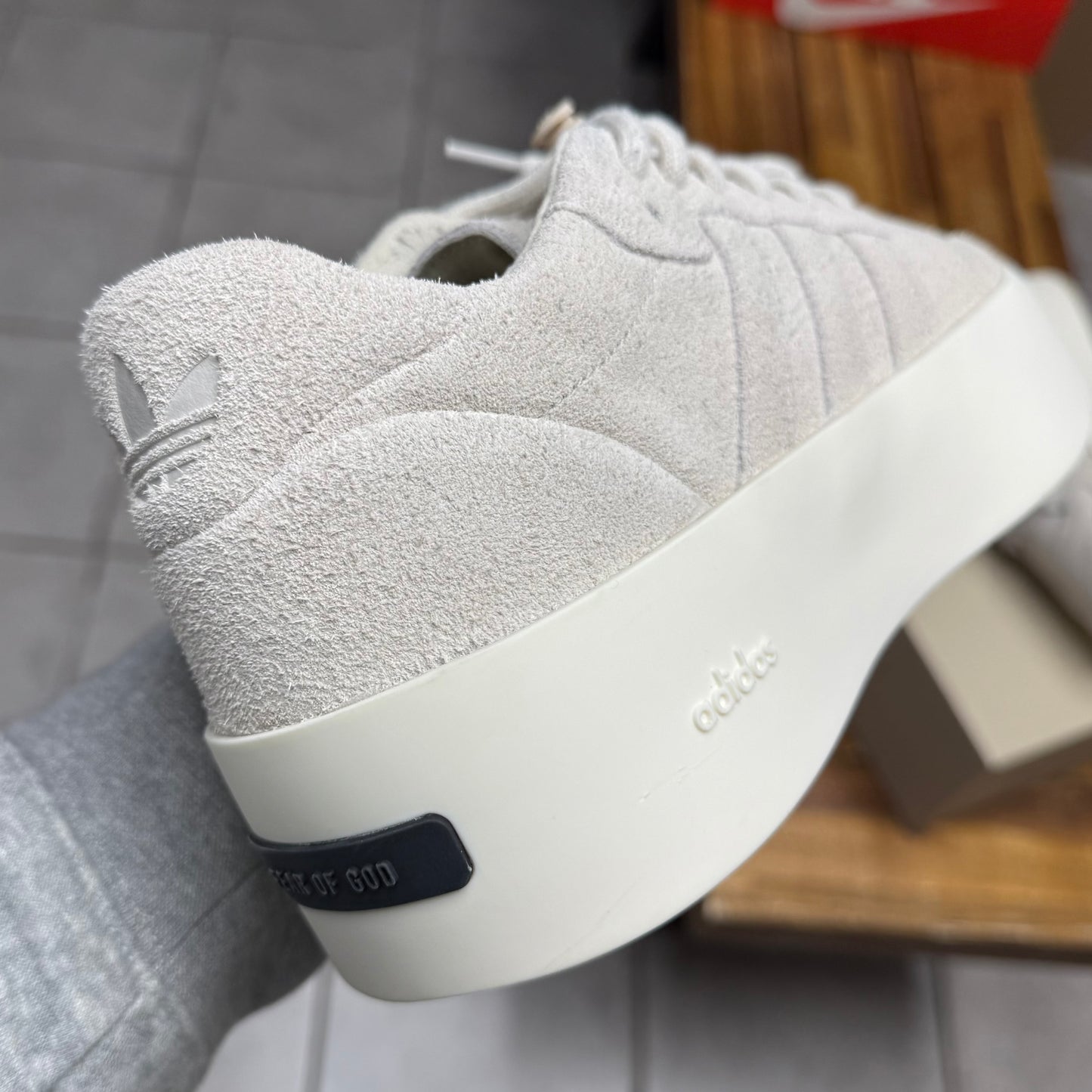 Adidas Fear of God Athletics x '86 Low ‘Talc’ (Worn)