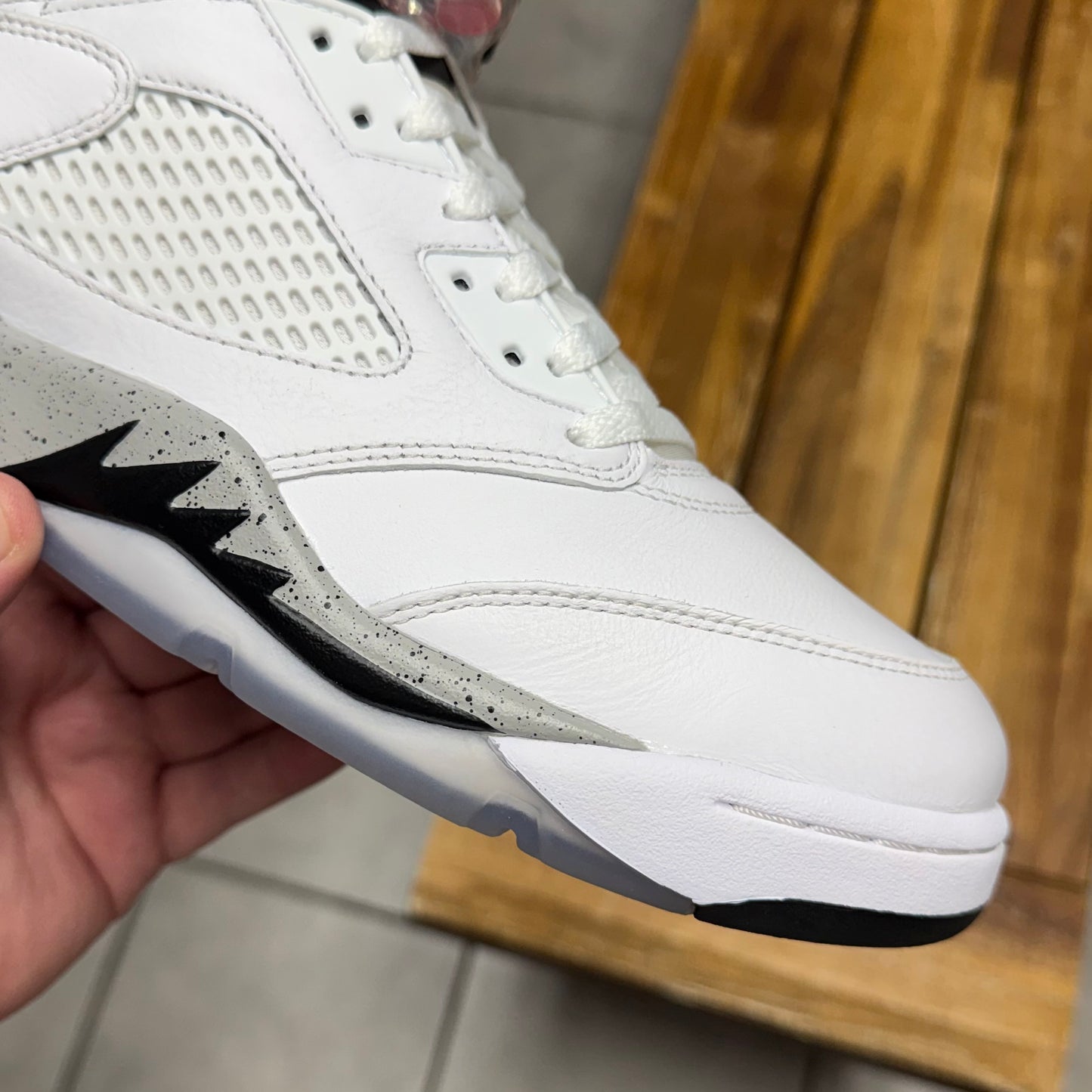 Jordan 5 White Cement (Worn)