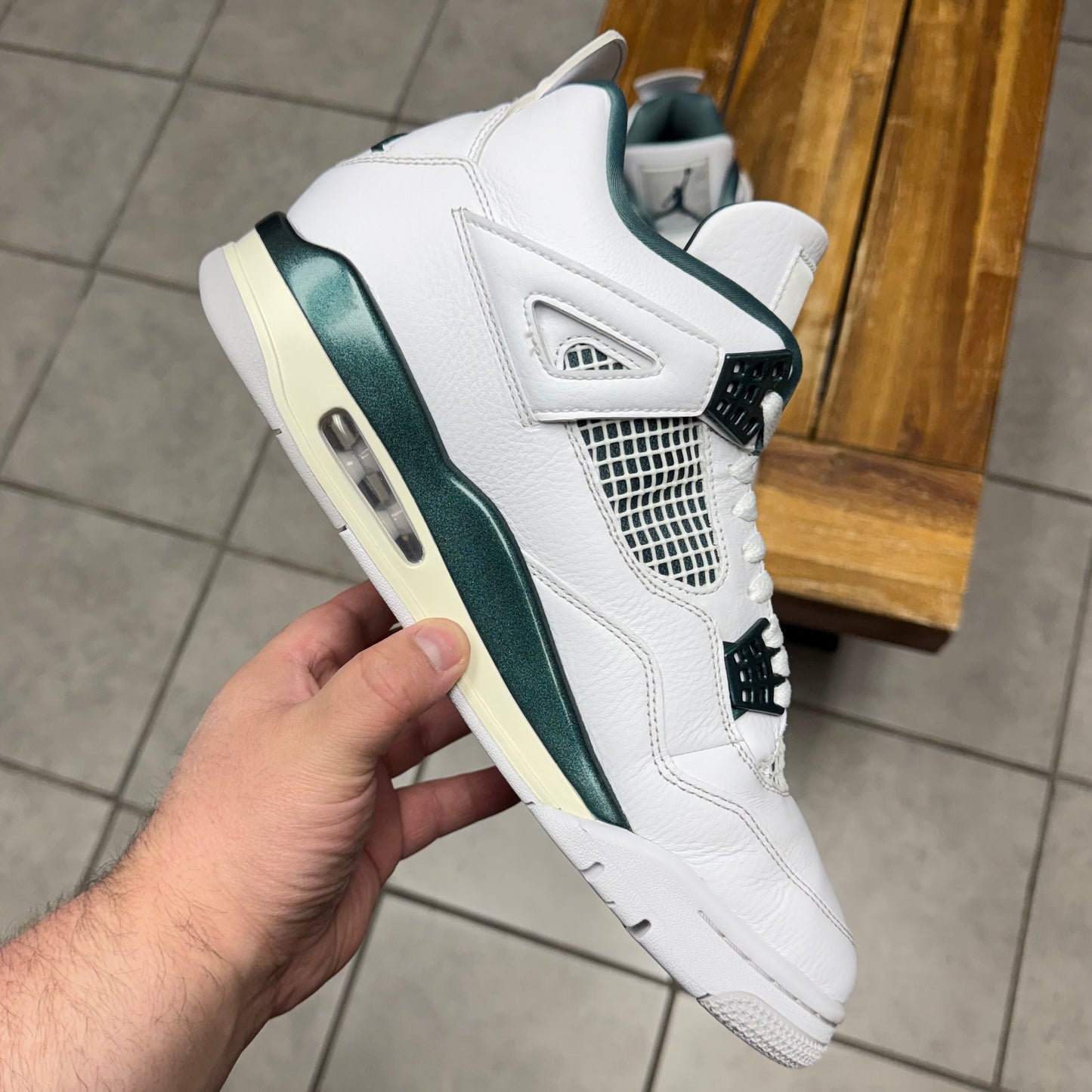Jordan 4 Oxidized Green (Worn)