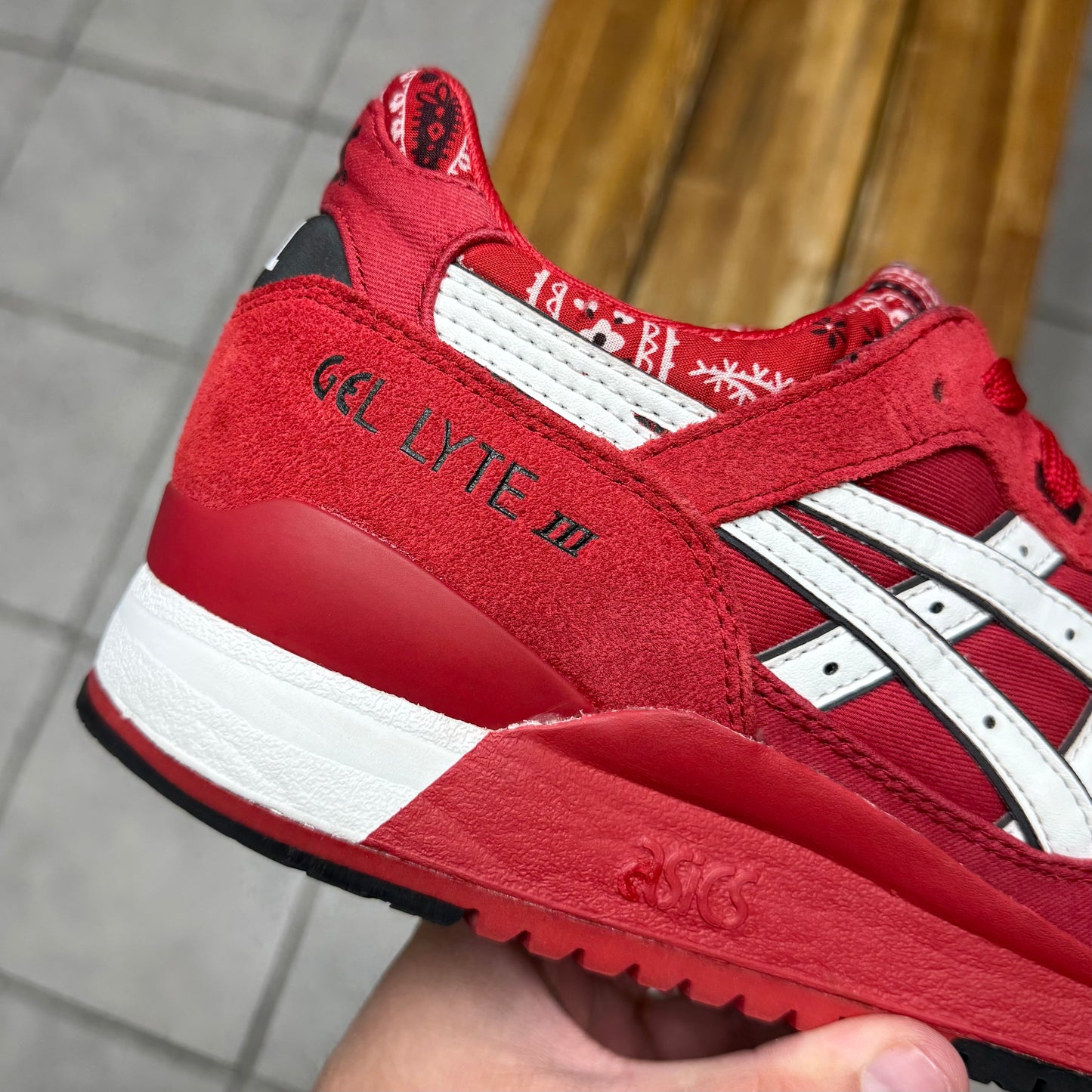 ASICS Gel Lyte 3 Red Bandana (Worn)