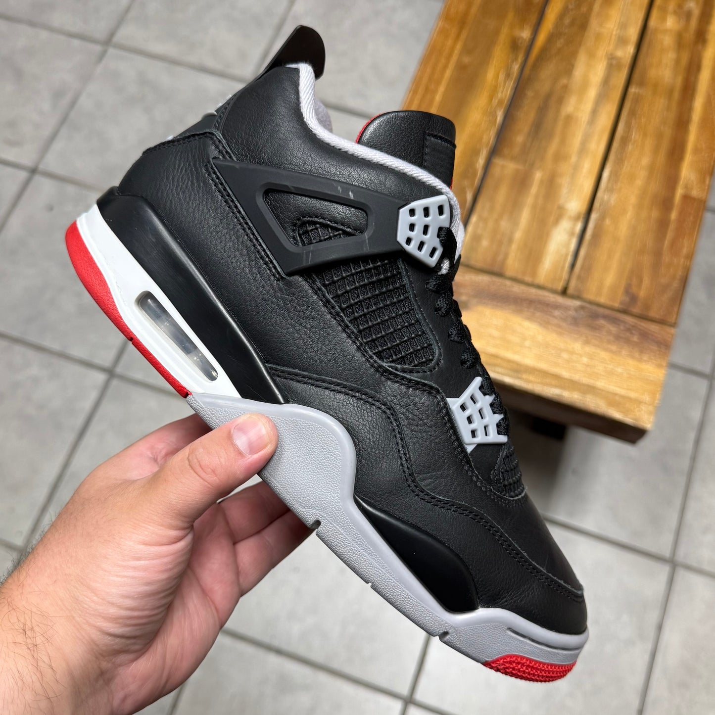 Jordan 4 Bred Reimagined (Worn)